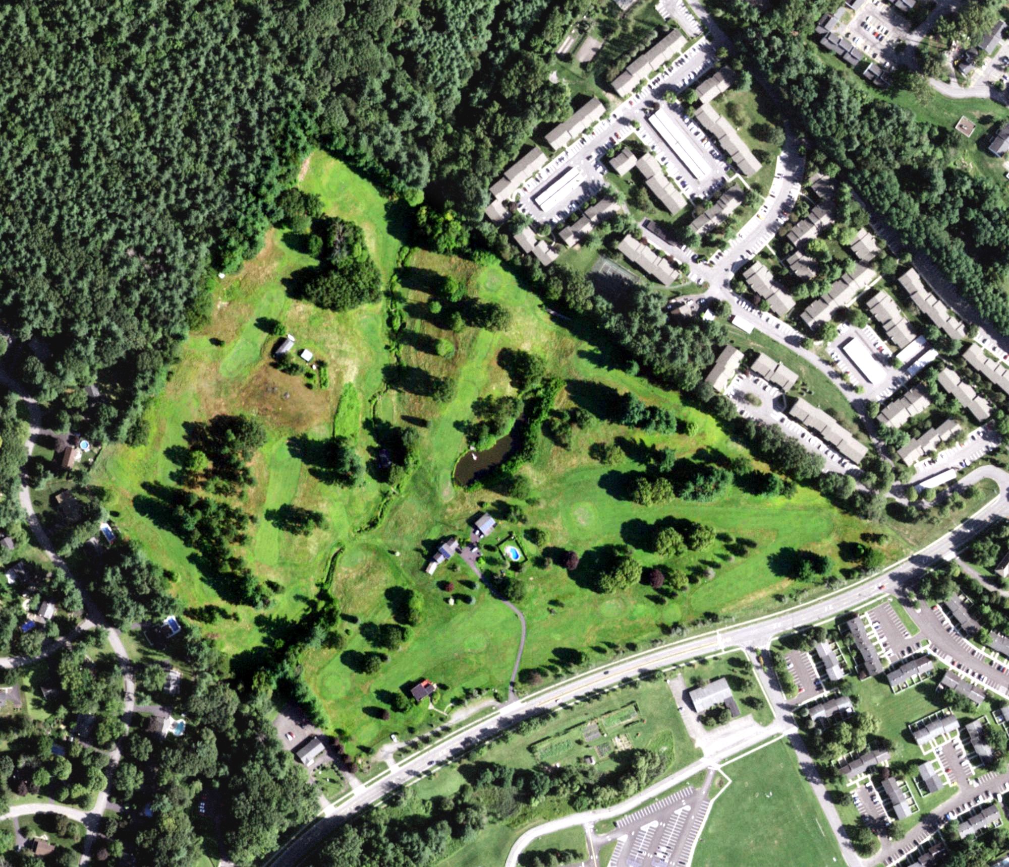 Aerial view of Hiawatha Trails Executive Golf Course, NY