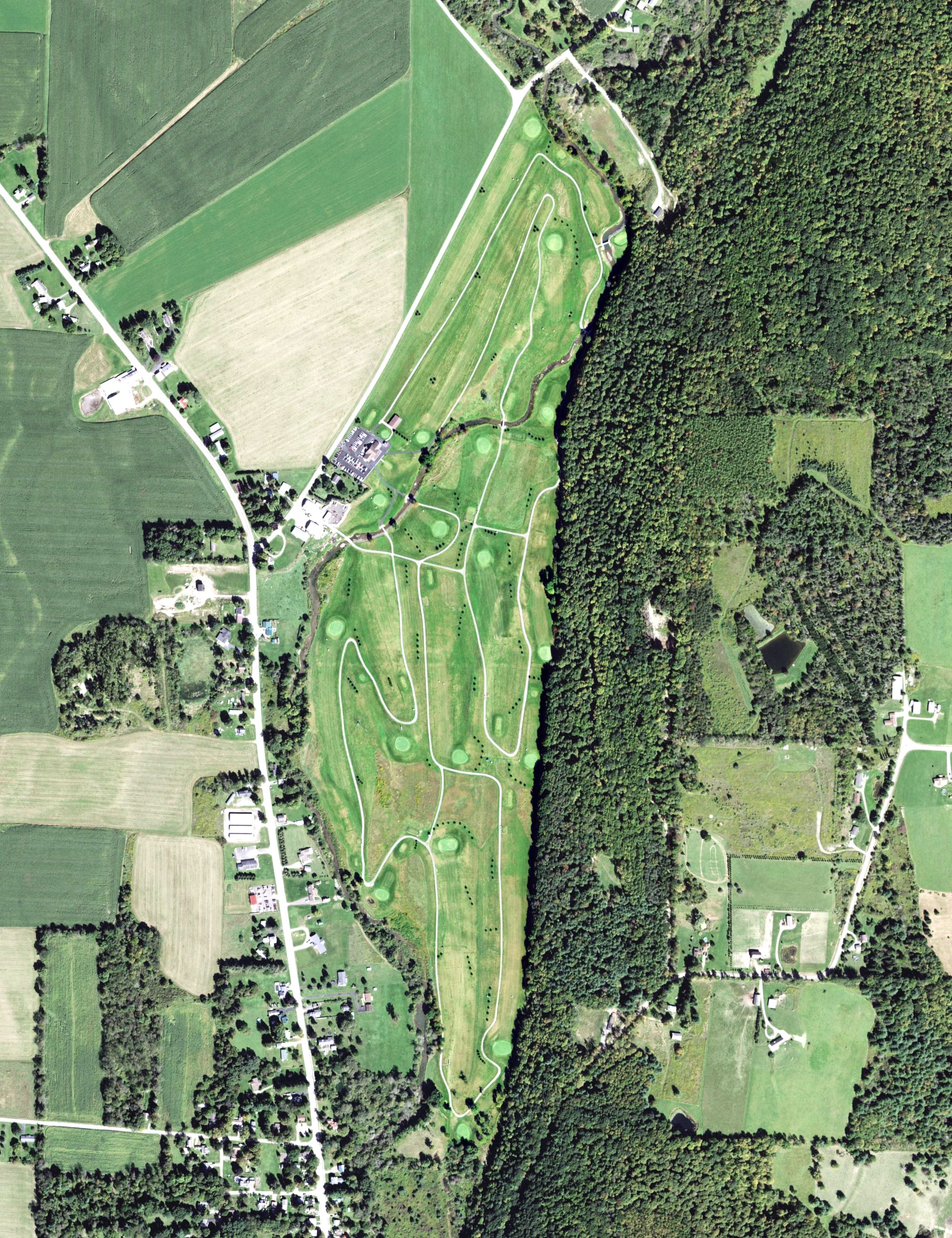 Aerial view of Hollybrook Country Club, NY
