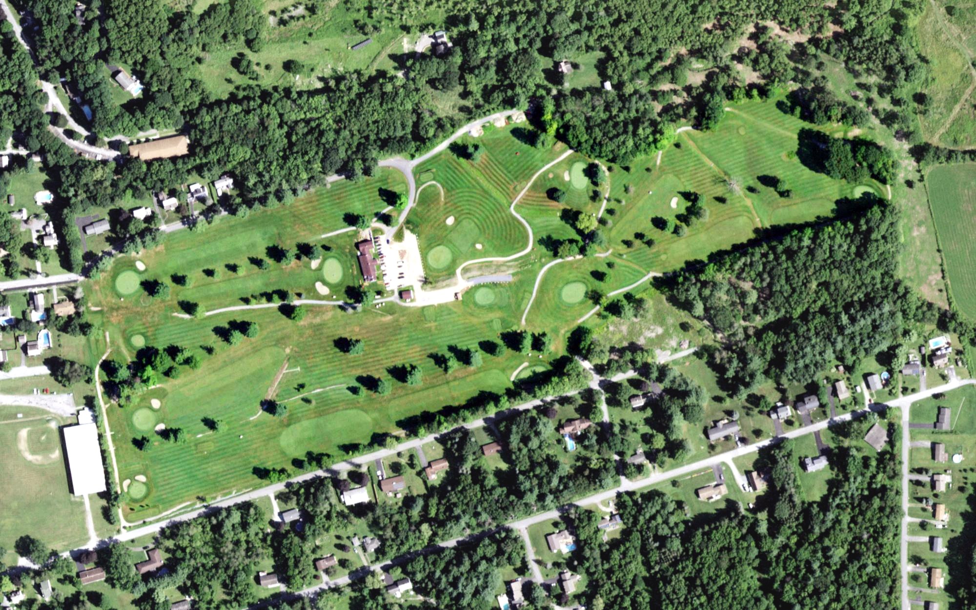 Aerial view of Hoosick Falls Country Club, NY