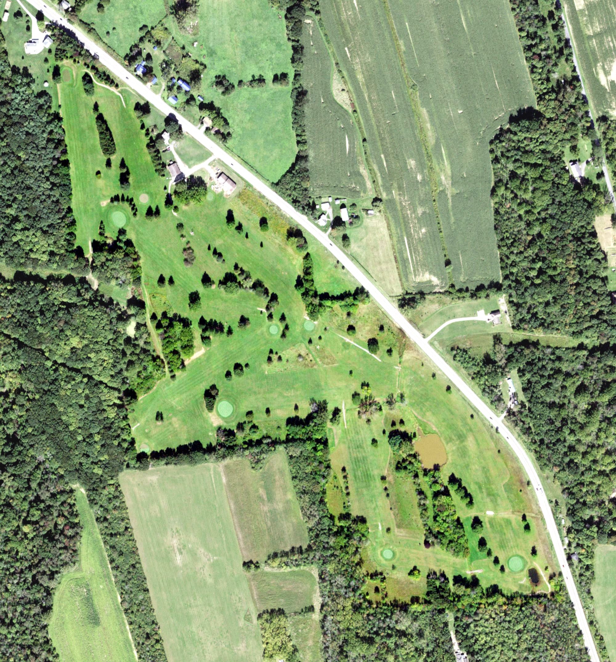 Aerial view of Indian Head Golf Course, NY