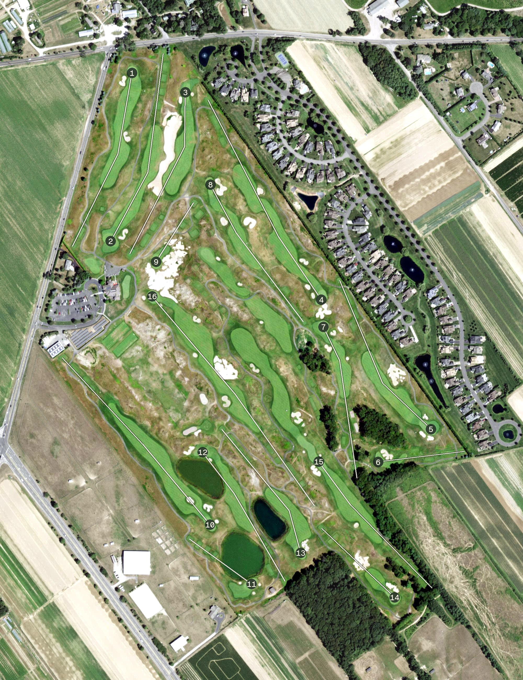 Aerial view of Long Island National, NY