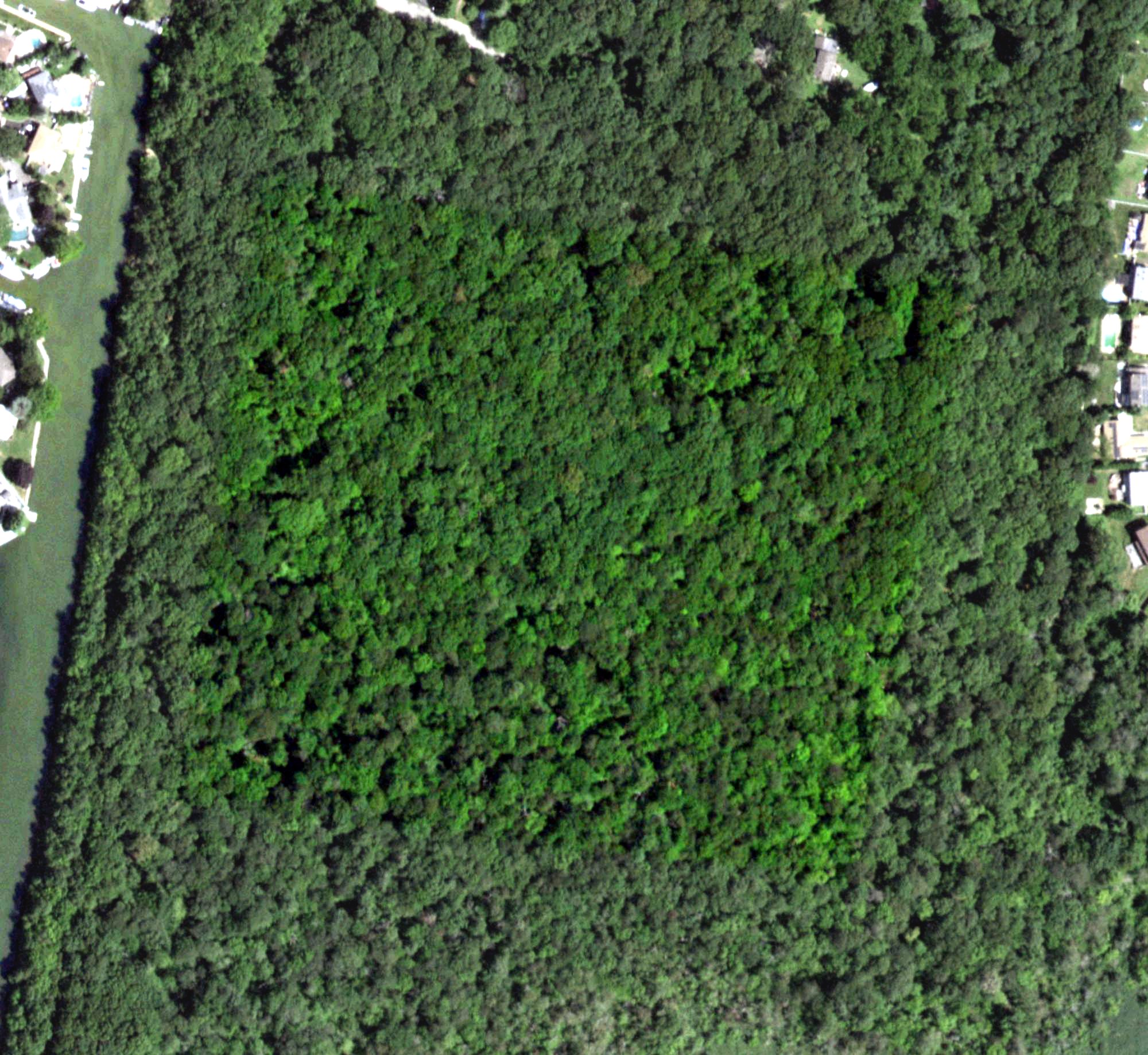 Aerial view of Ludlow Creek Driving Range, NY