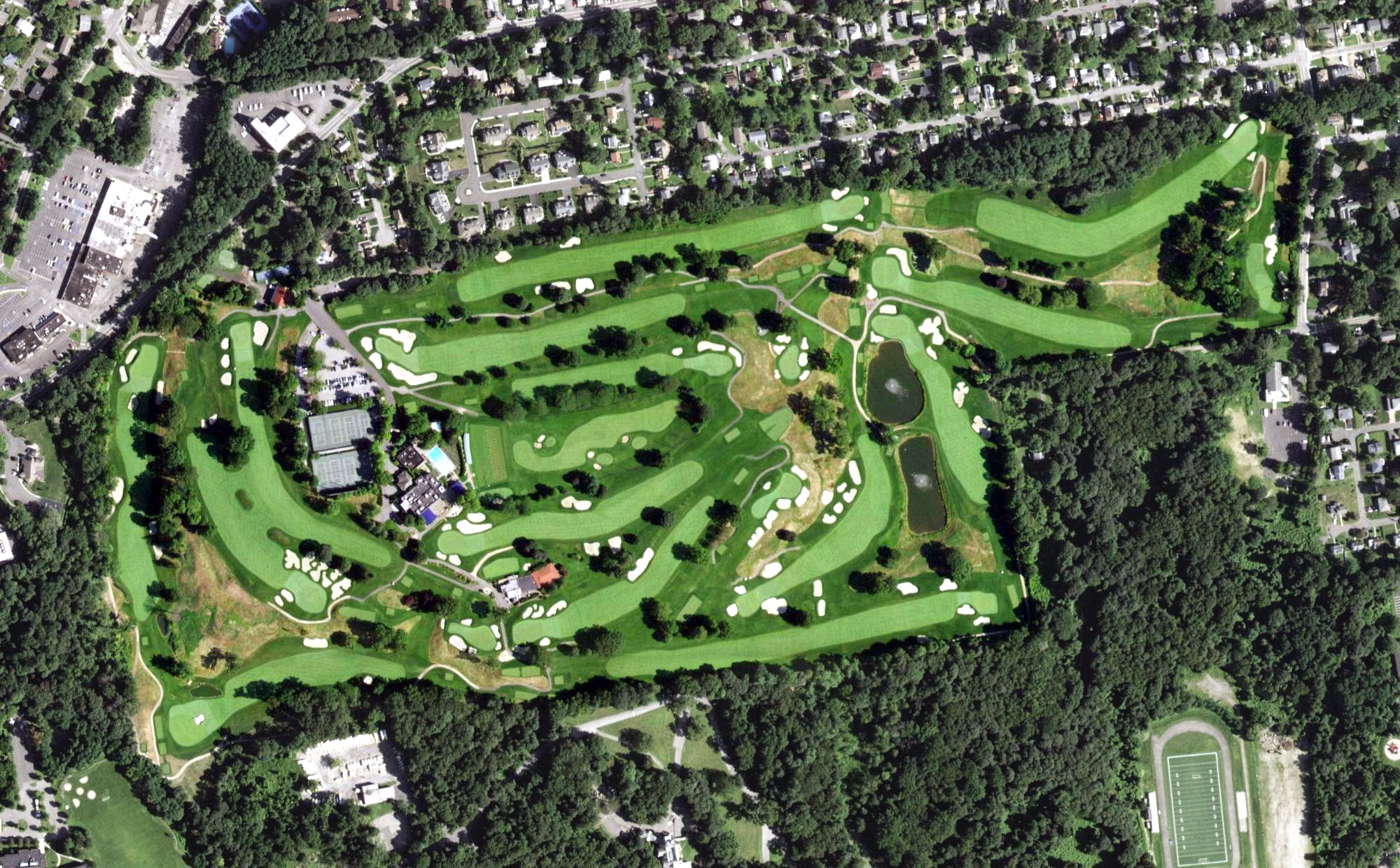 Aerial view of Metropolis Country Club, NY