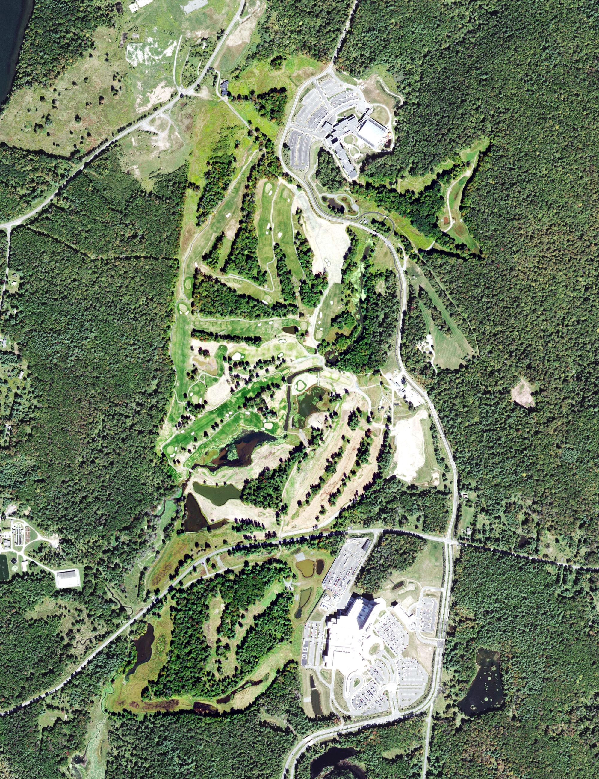Aerial view of Monster Golf Club, NY