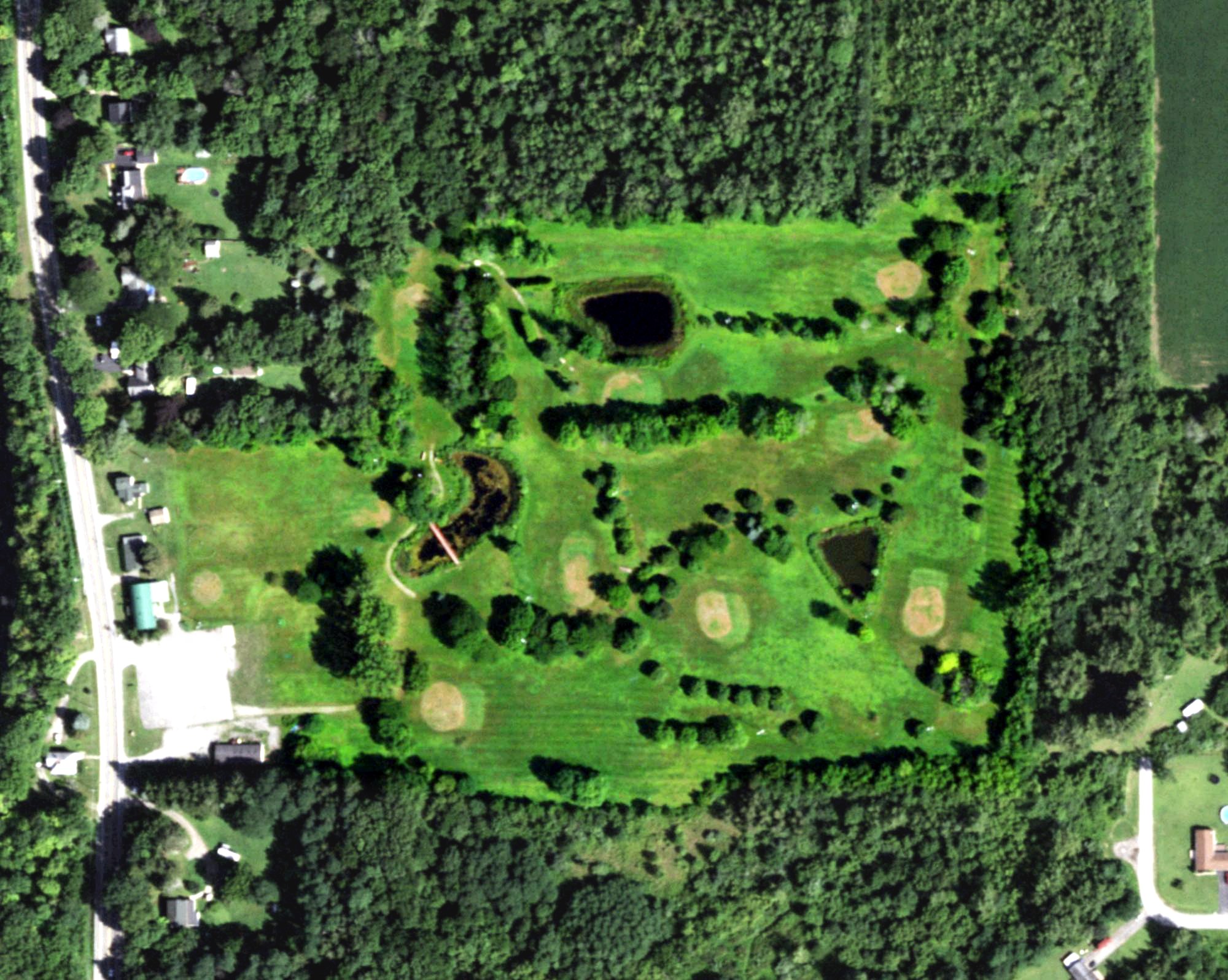 Aerial view of Newfane Pro-Am, NY