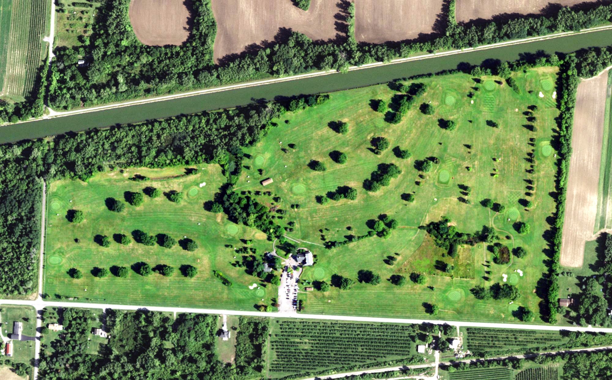 Aerial view of Niagara-Orleans County Club, NY