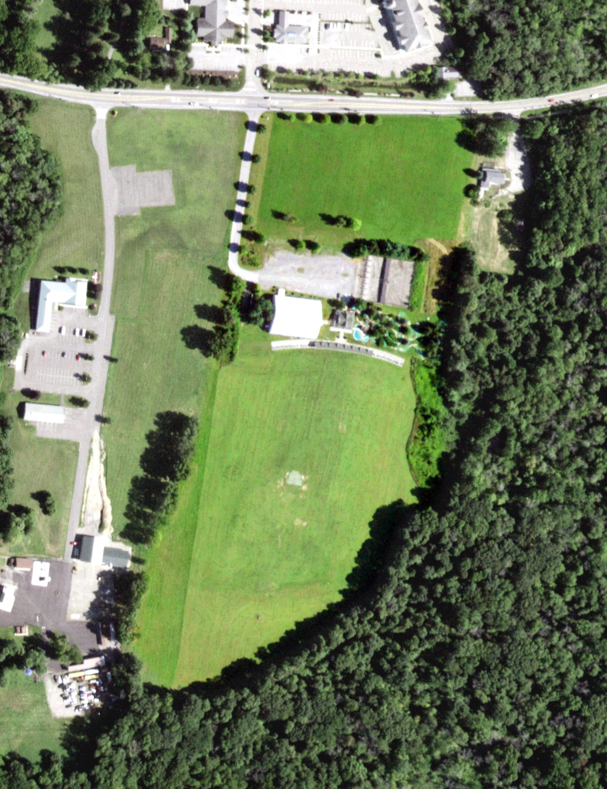 Aerial view of Par Fore Golf Center, NY