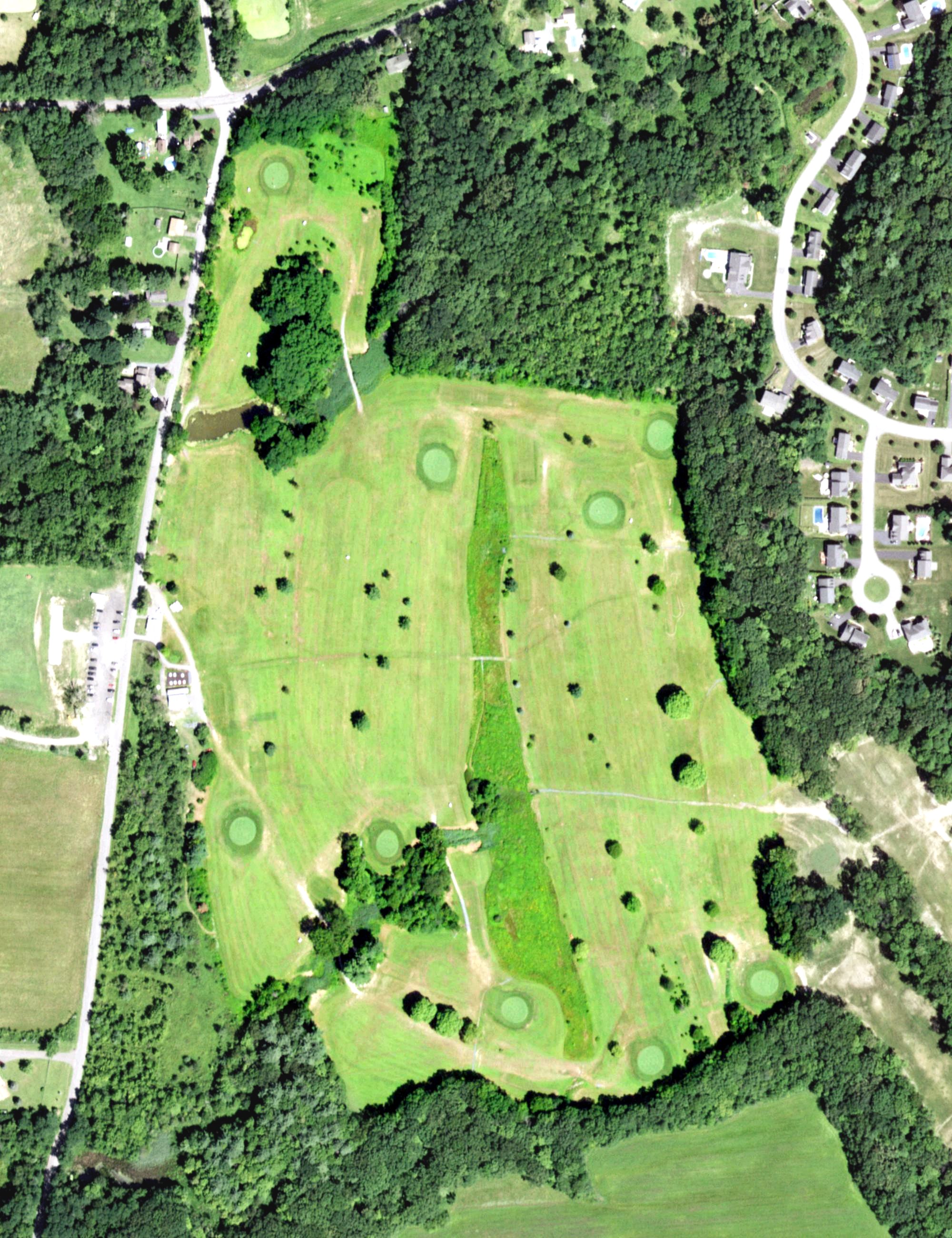 Aerial view of Pheasant Hollow Golf Club, NY