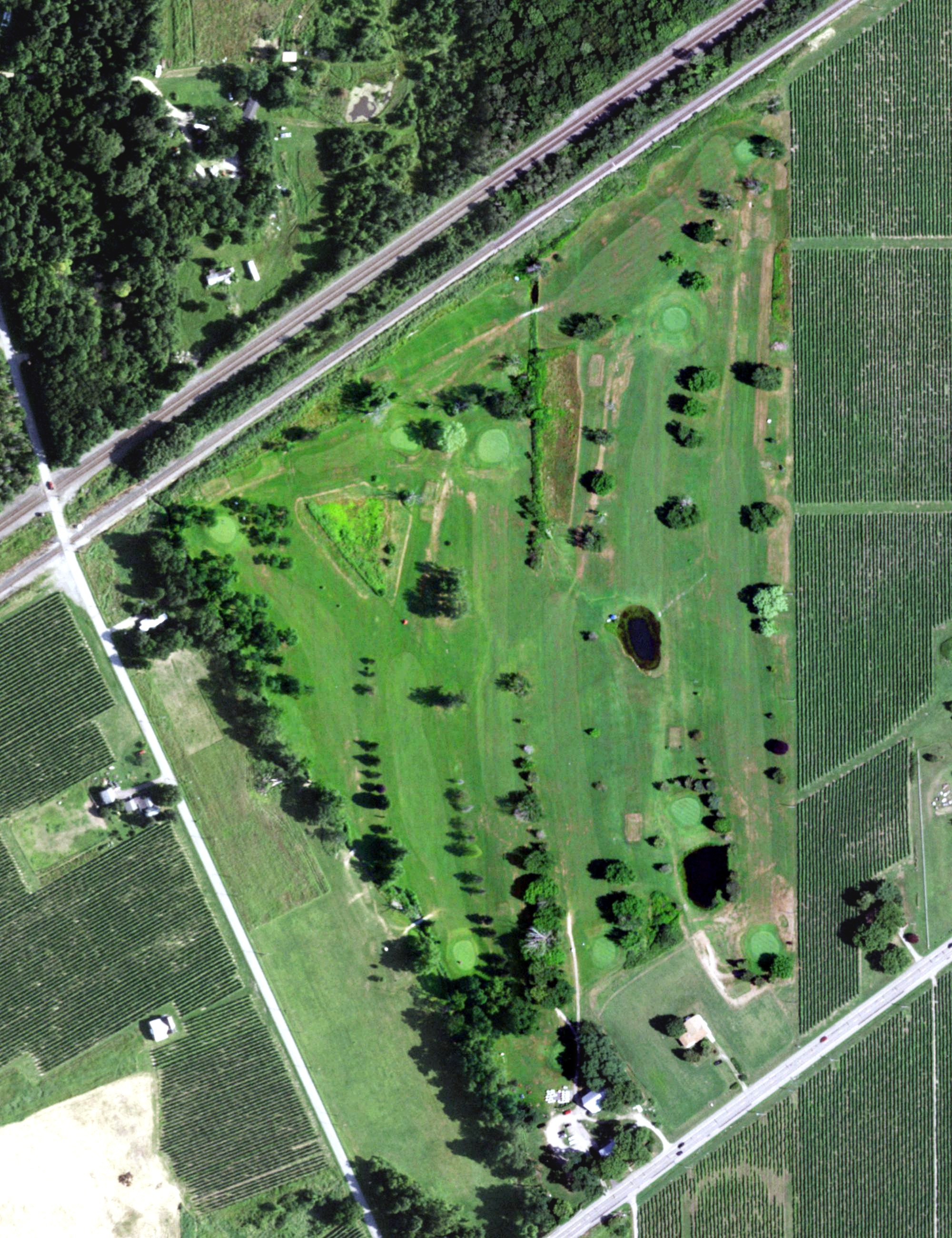 Aerial view of Pinehurst Golf Club, NY
