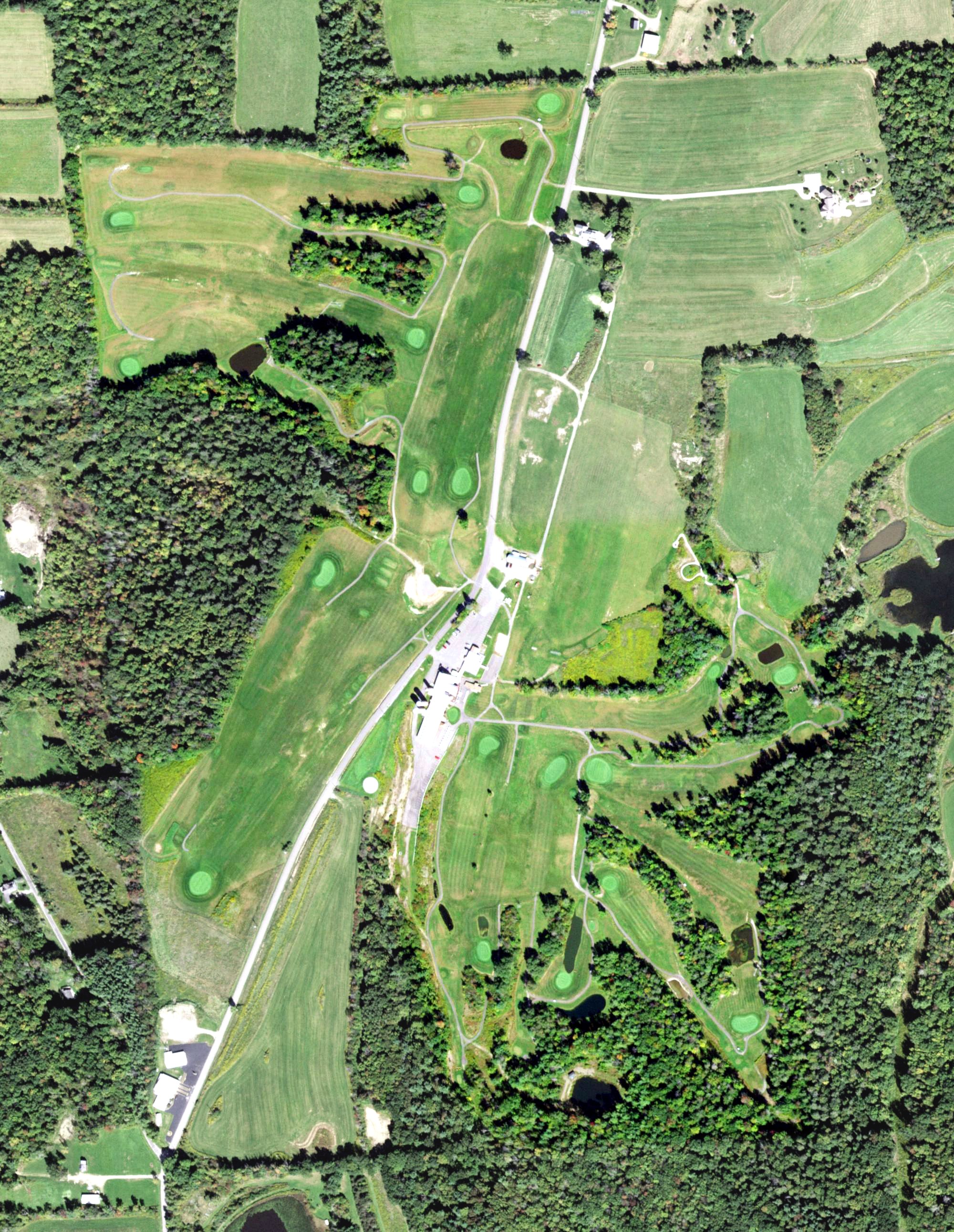 Aerial view of Pleasant Hill Country Club, NY