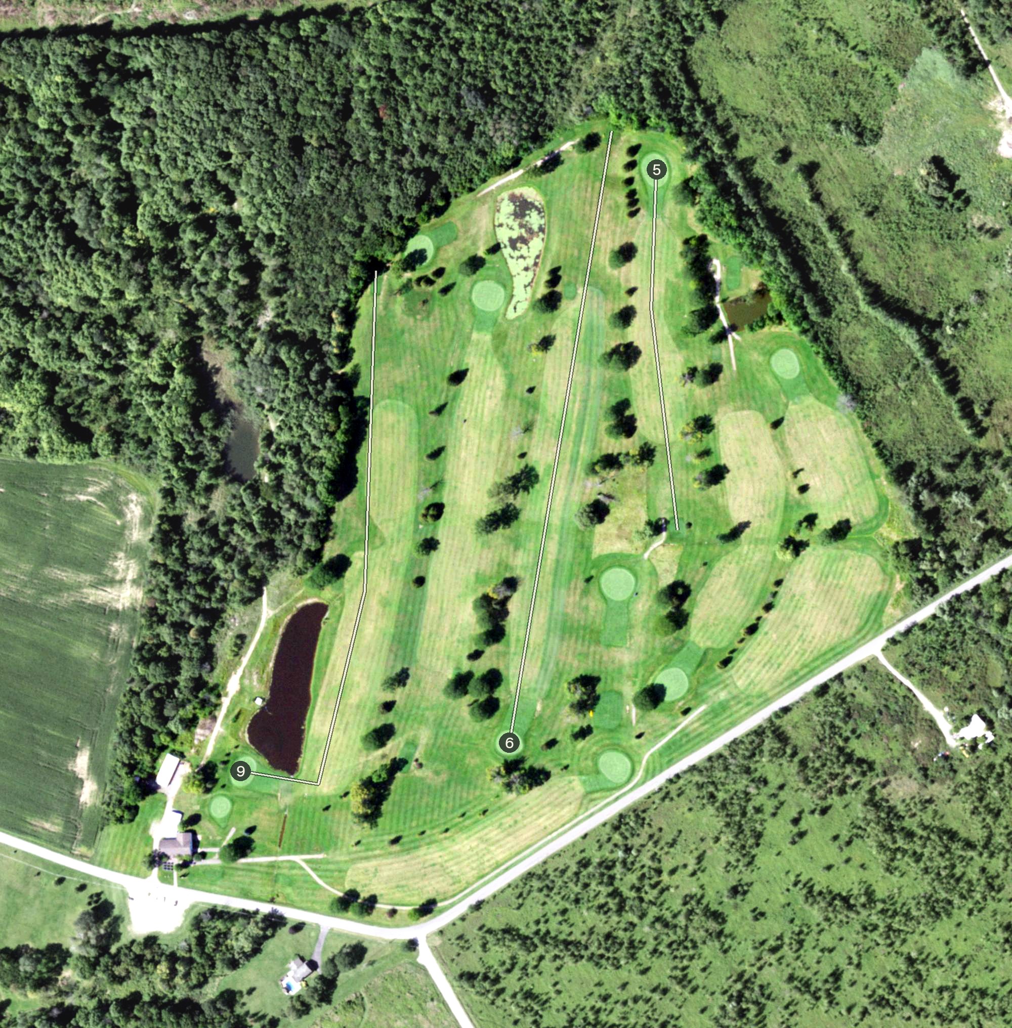 Aerial view of Pleasant Knolls, NY