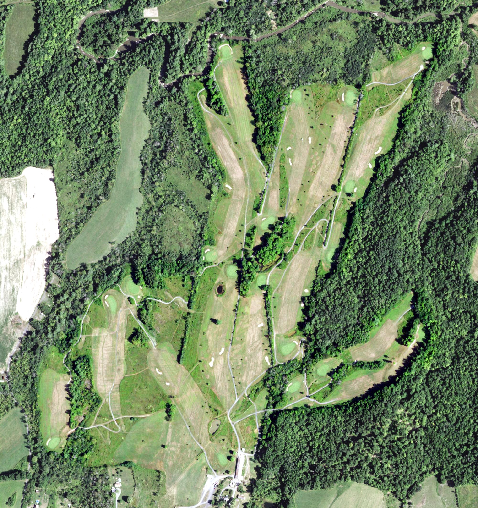 Aerial view of Pole Valley Golf Course, NY