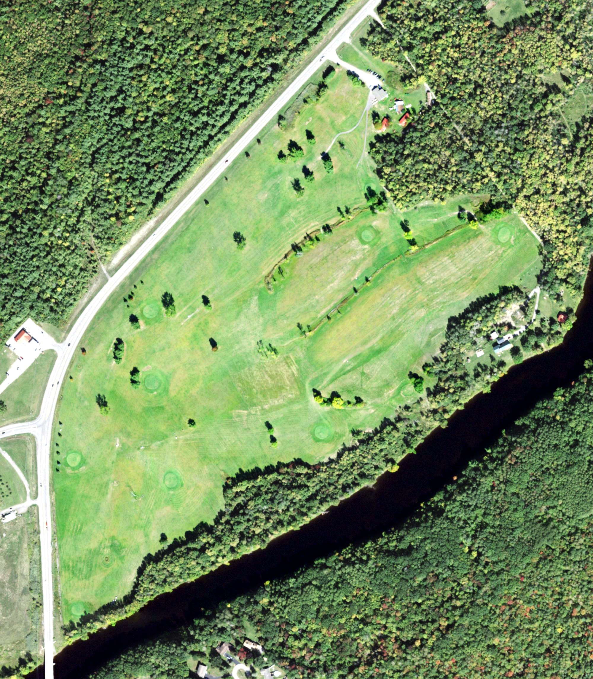 Aerial view of Raymondville Golf and Country Club, NY