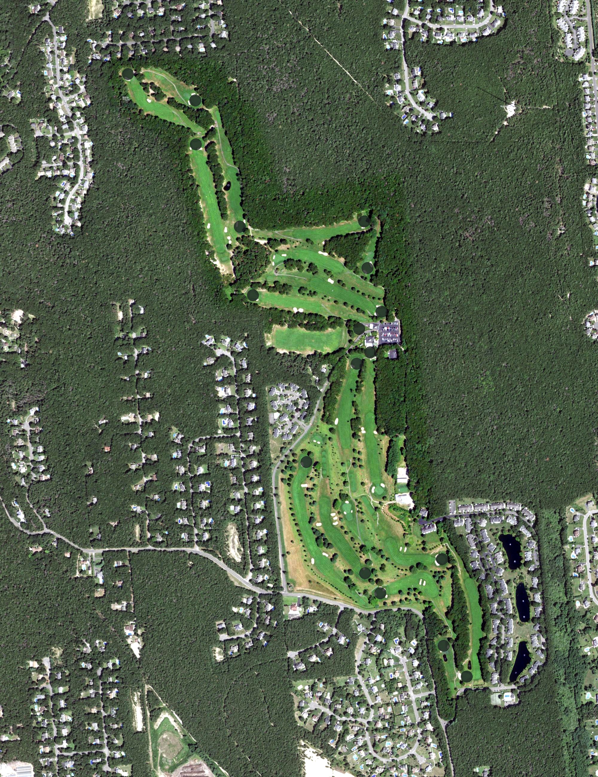Aerial view of Rock Hill Golf and Country Club, NY