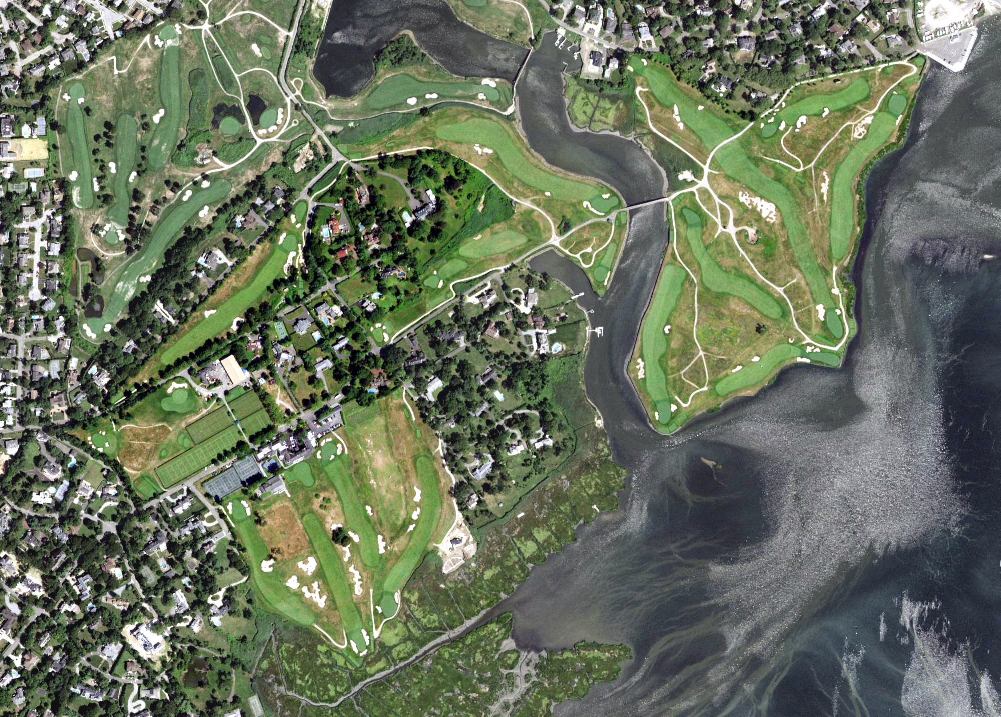 Aerial view of Rockaway Hunting Club, NY