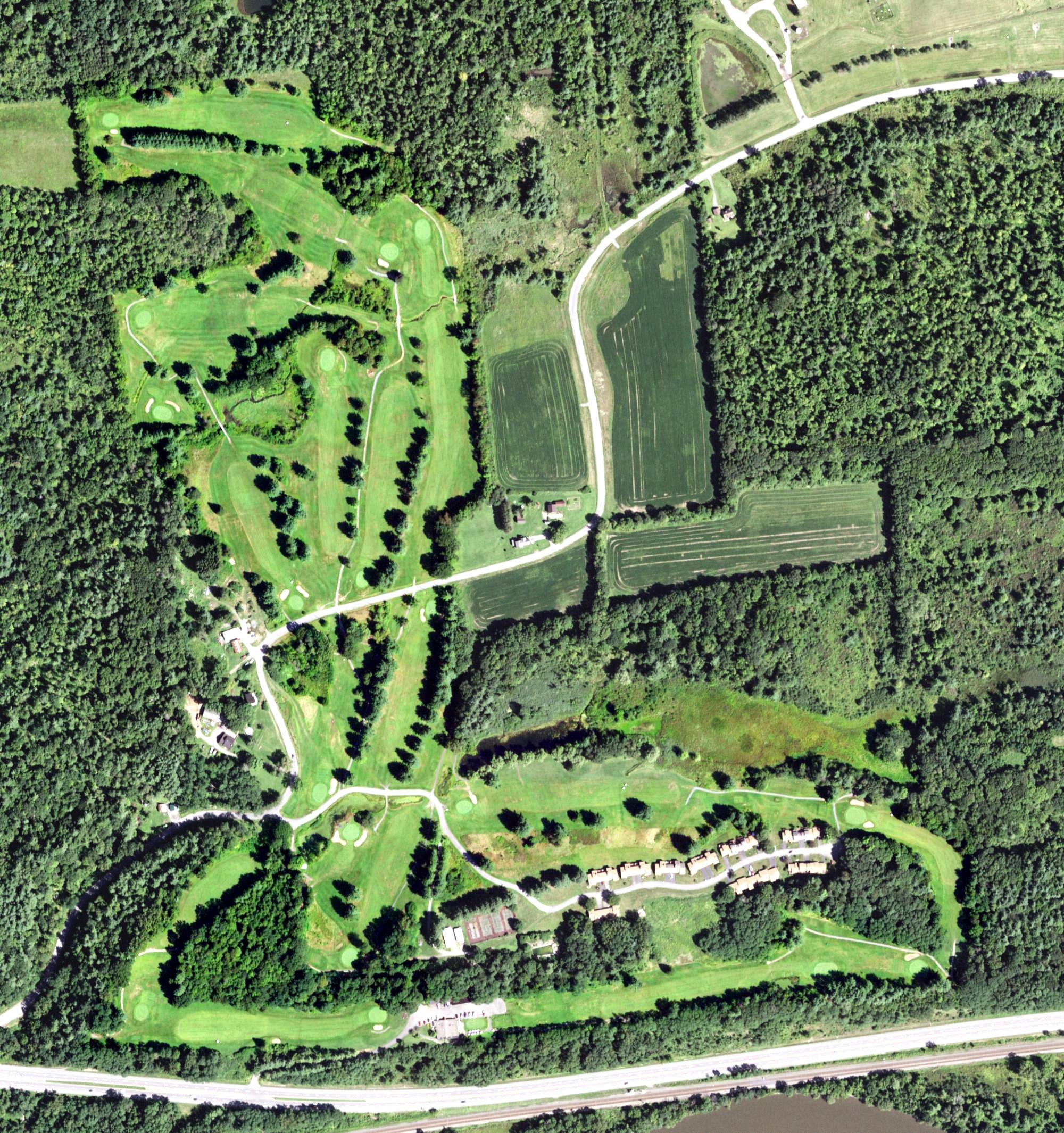 Aerial view of Rolling Hills Country Club, NY