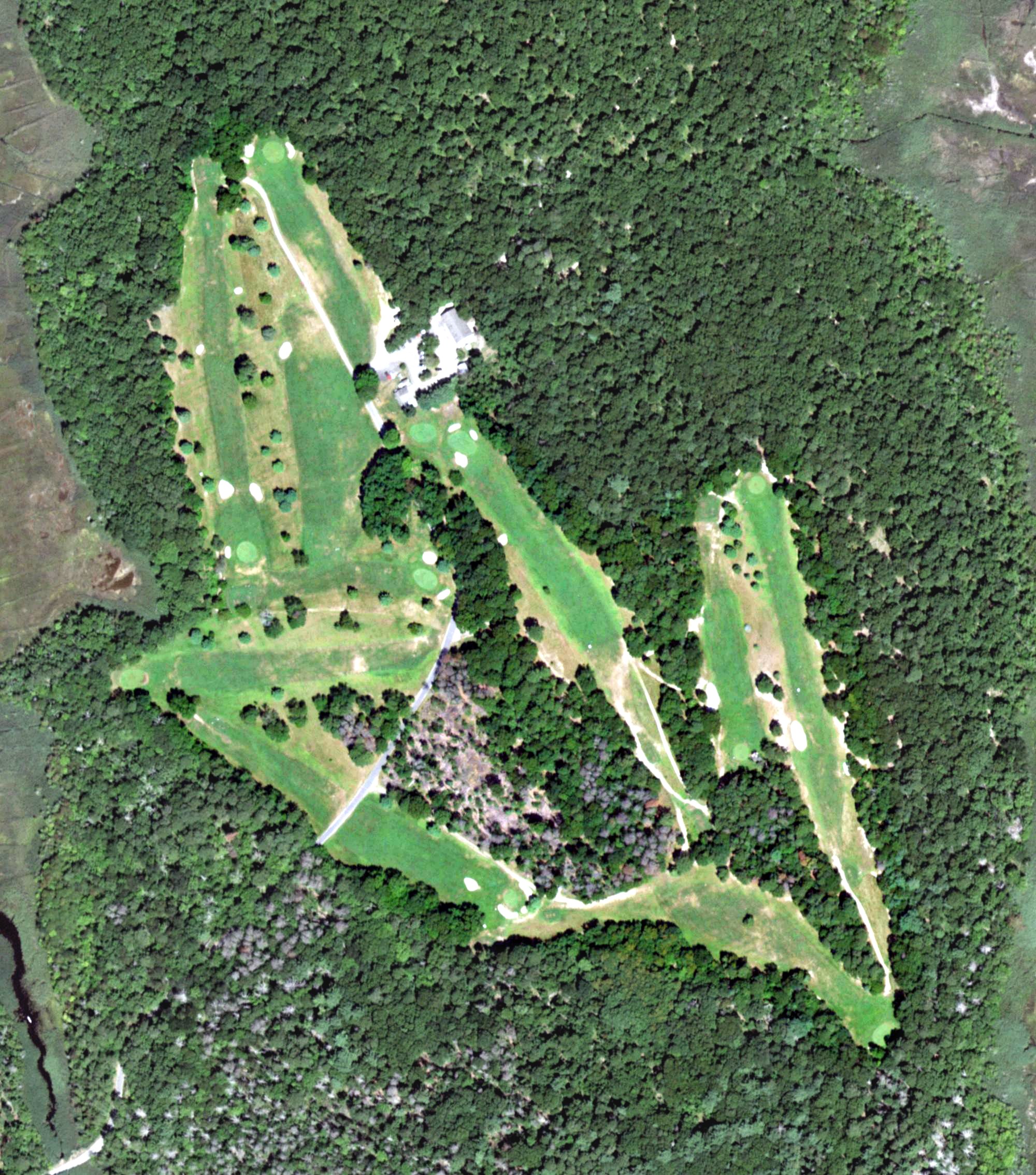 Aerial view of Sag Harbor Golf Course, NY