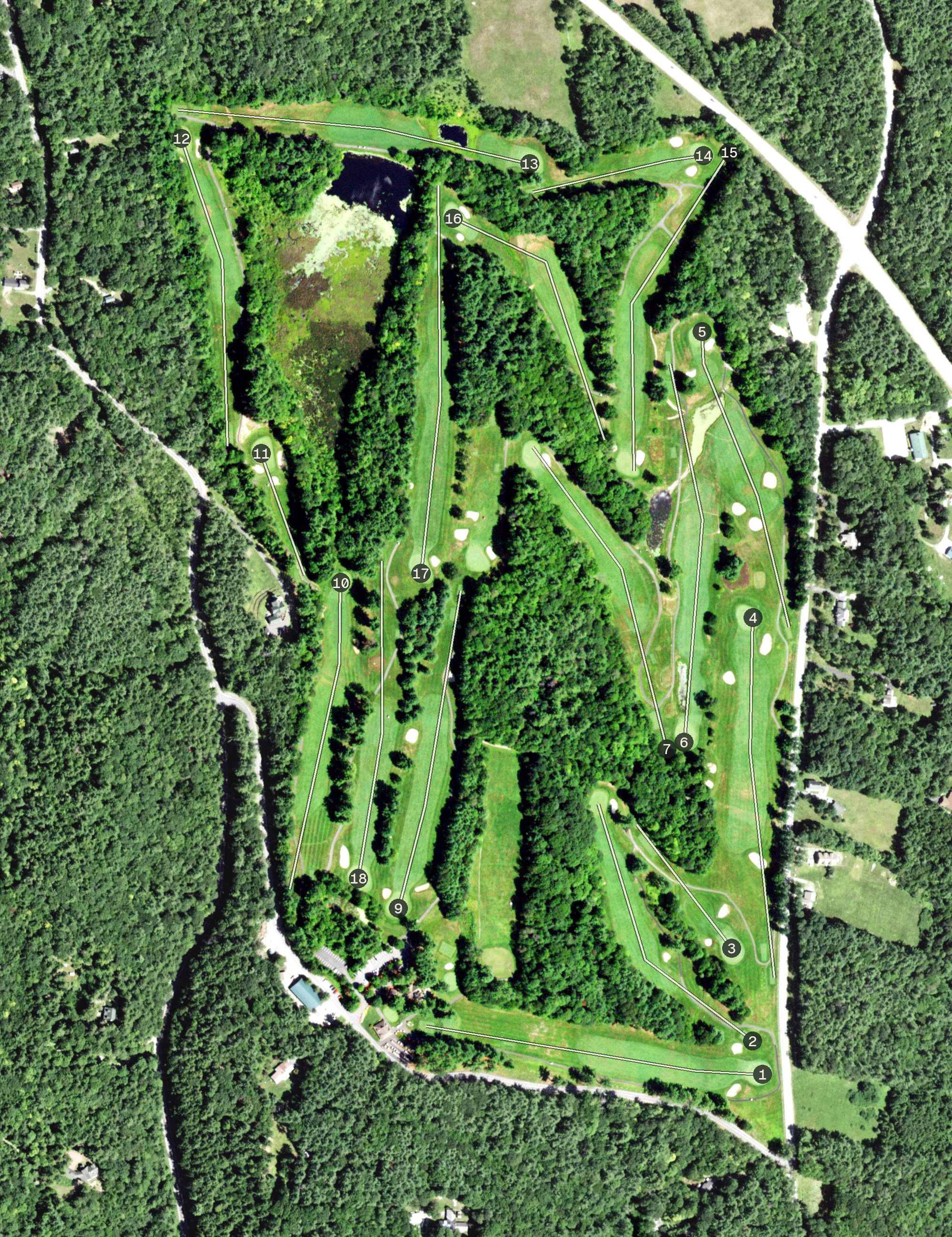 Aerial view of Sagamore Golf Course, NY