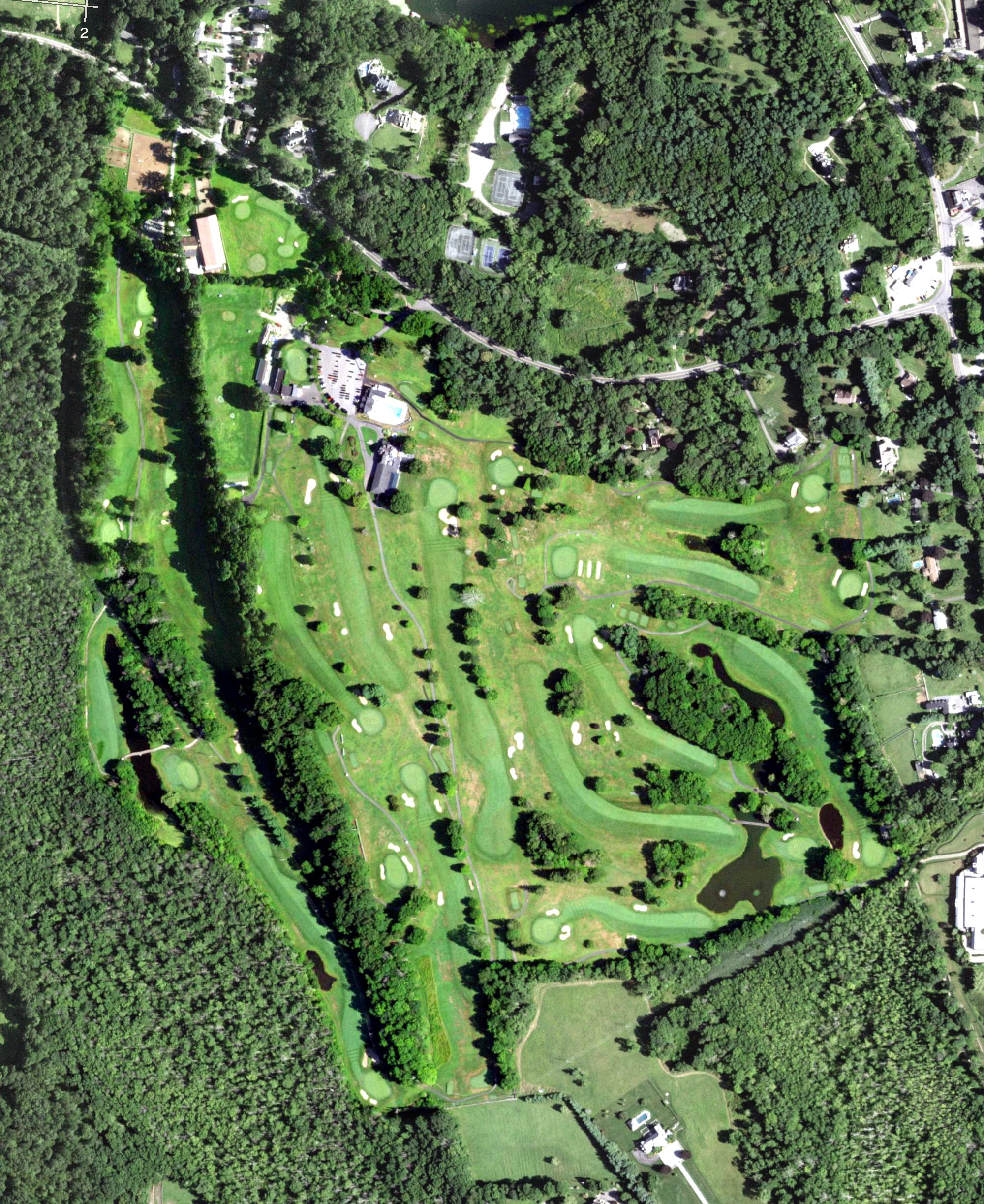 Aerial view of Salem Golf Club, NY