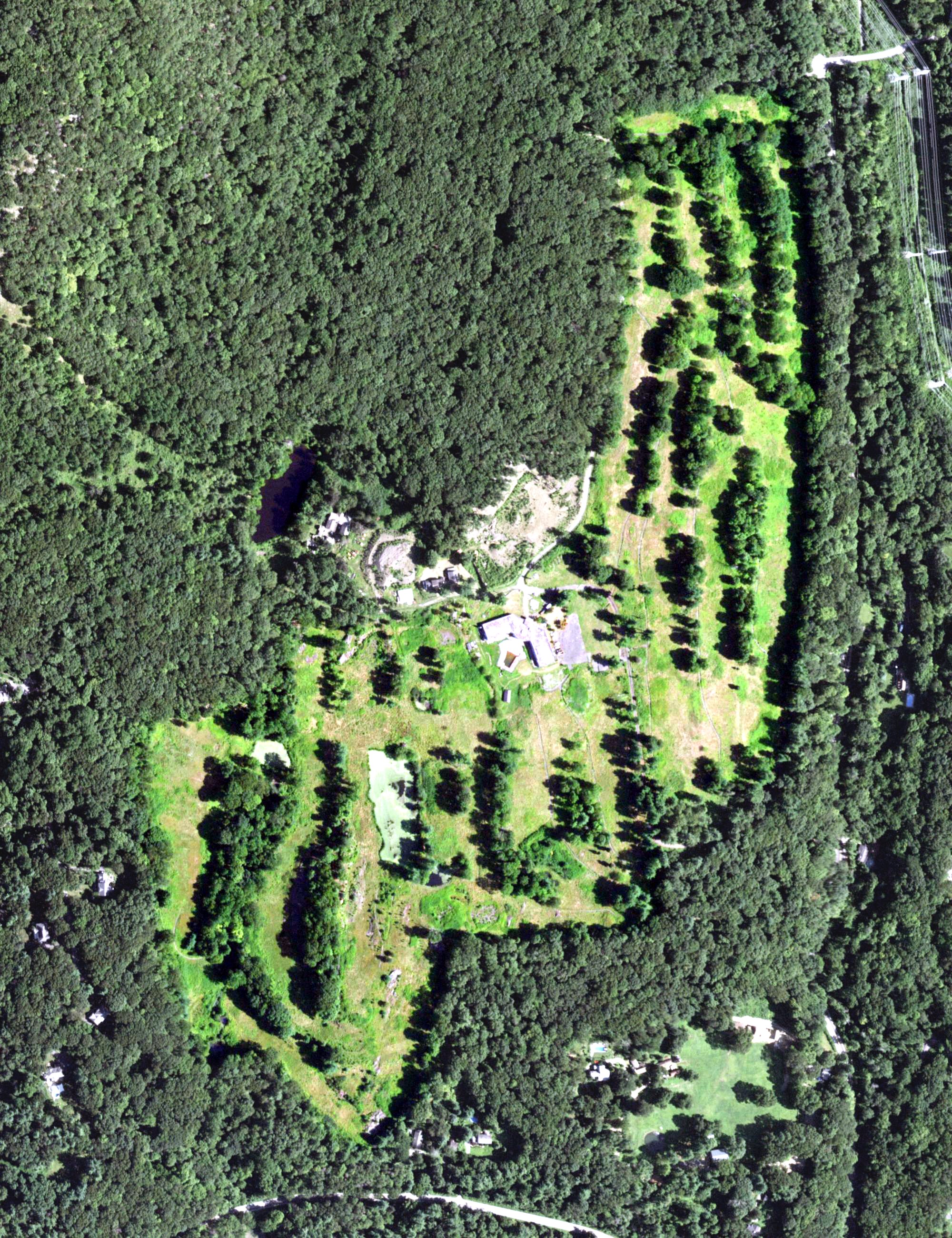 Aerial view of Sanctuary Golf Course, NY