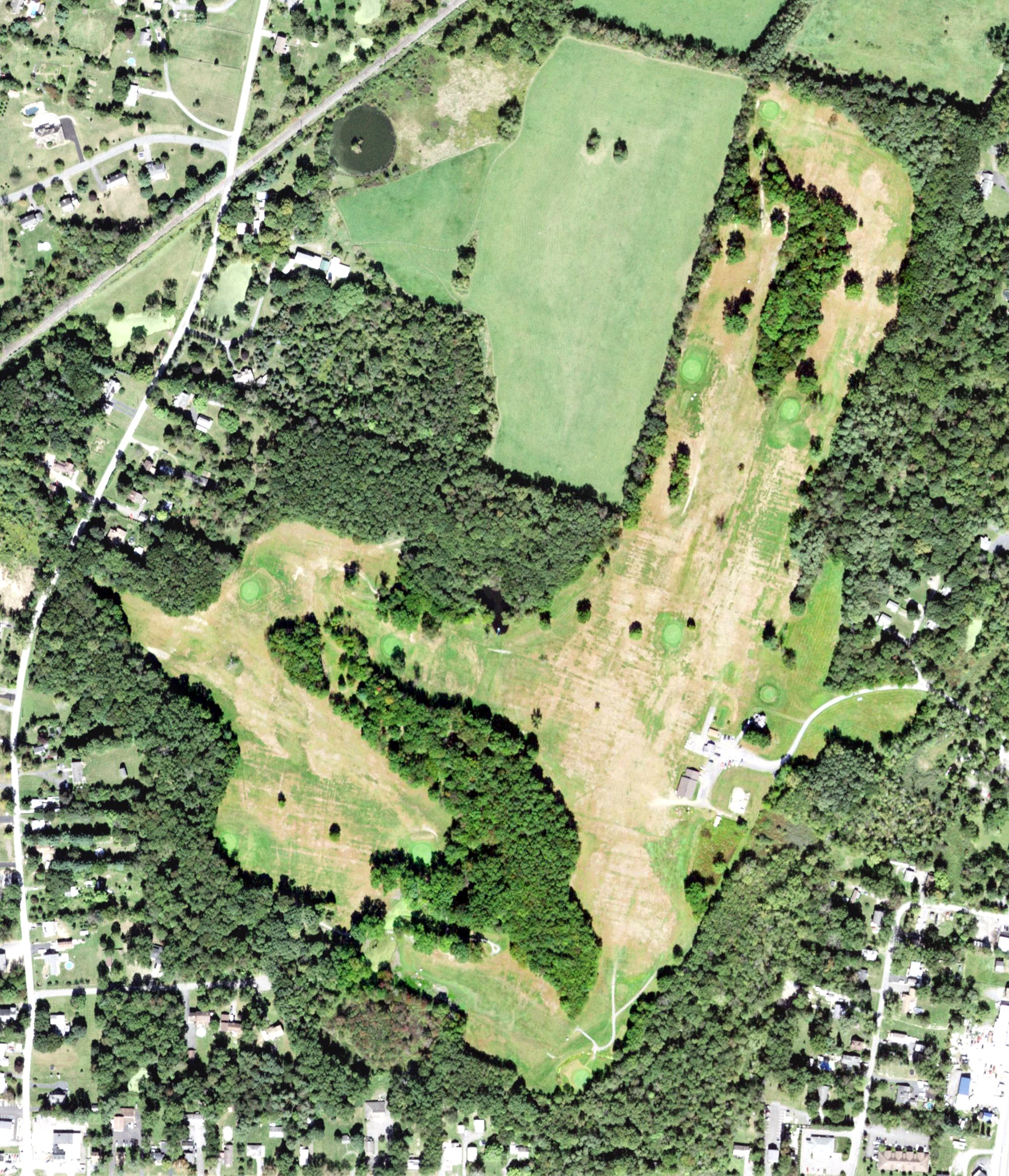 Aerial view of Scott's Corners Golf Course, NY