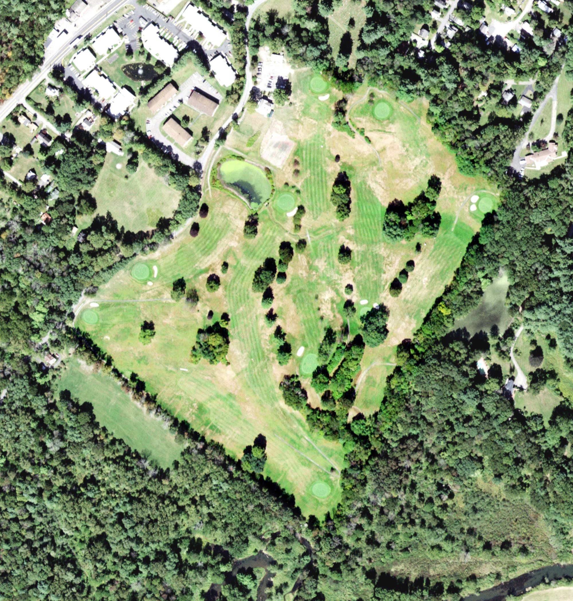 Aerial view of Shawngunk Country Club, NY