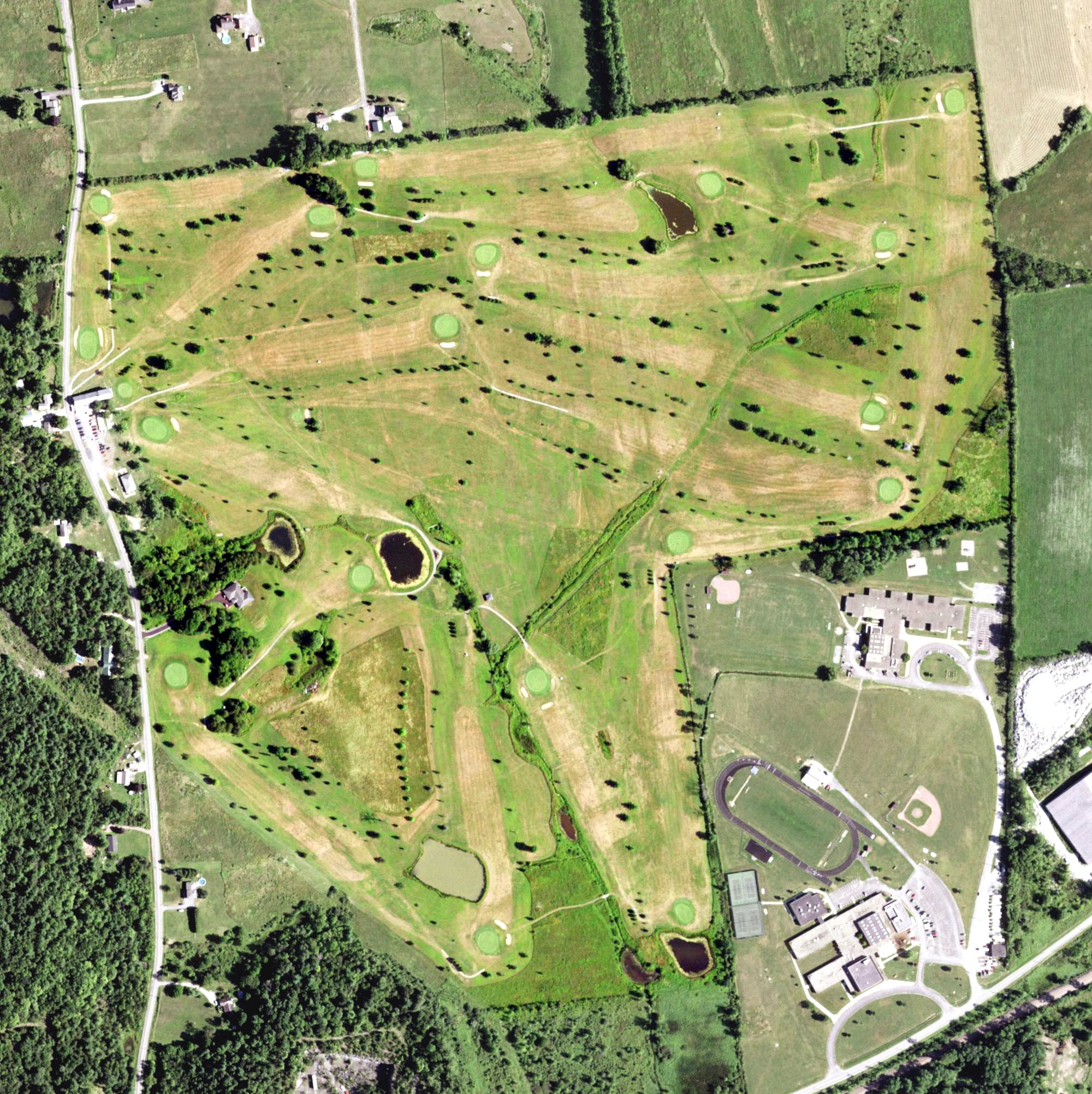 Aerial view of Skene Valley Country Club, NY