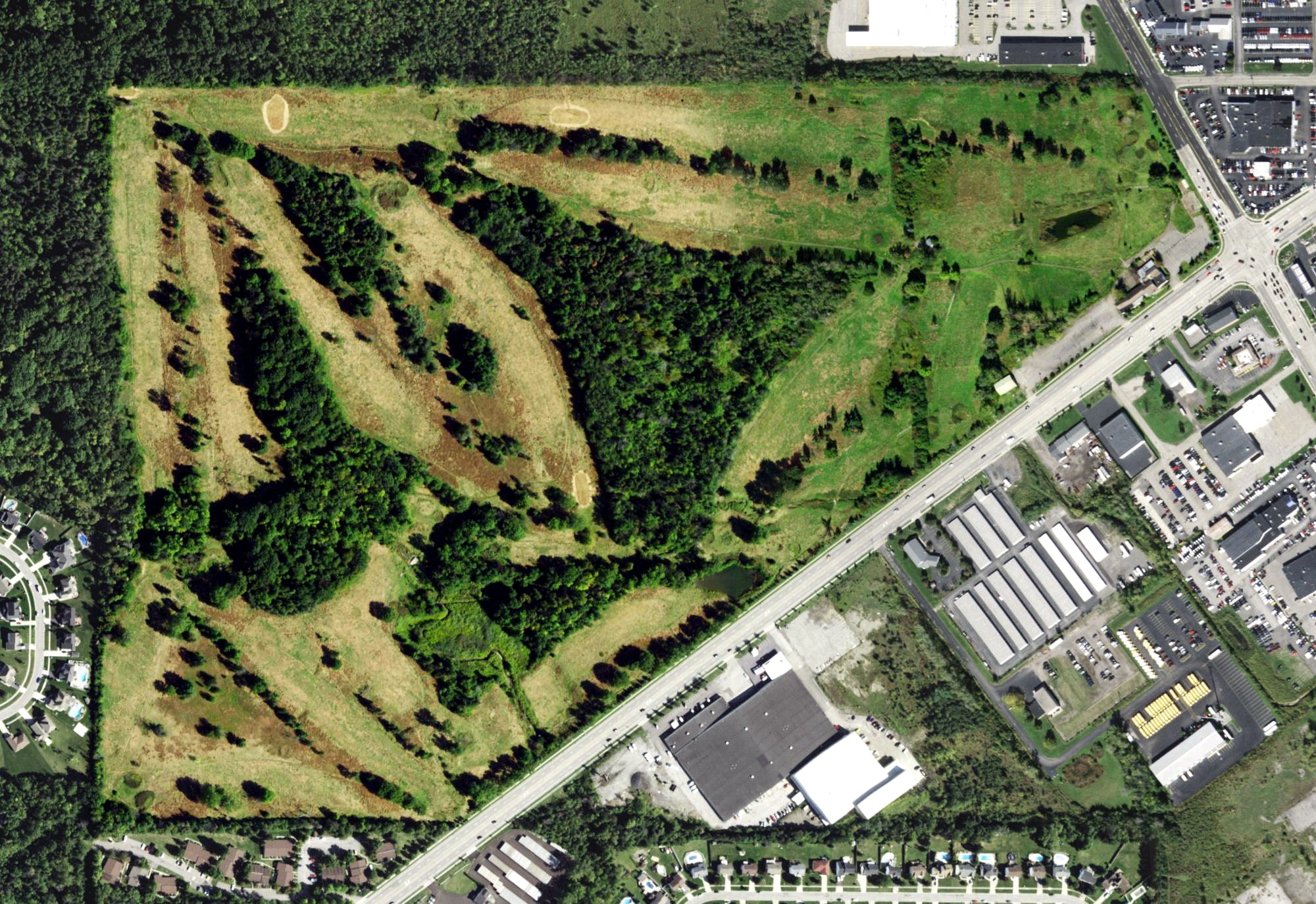 Aerial view of South Shore Country Club, NY