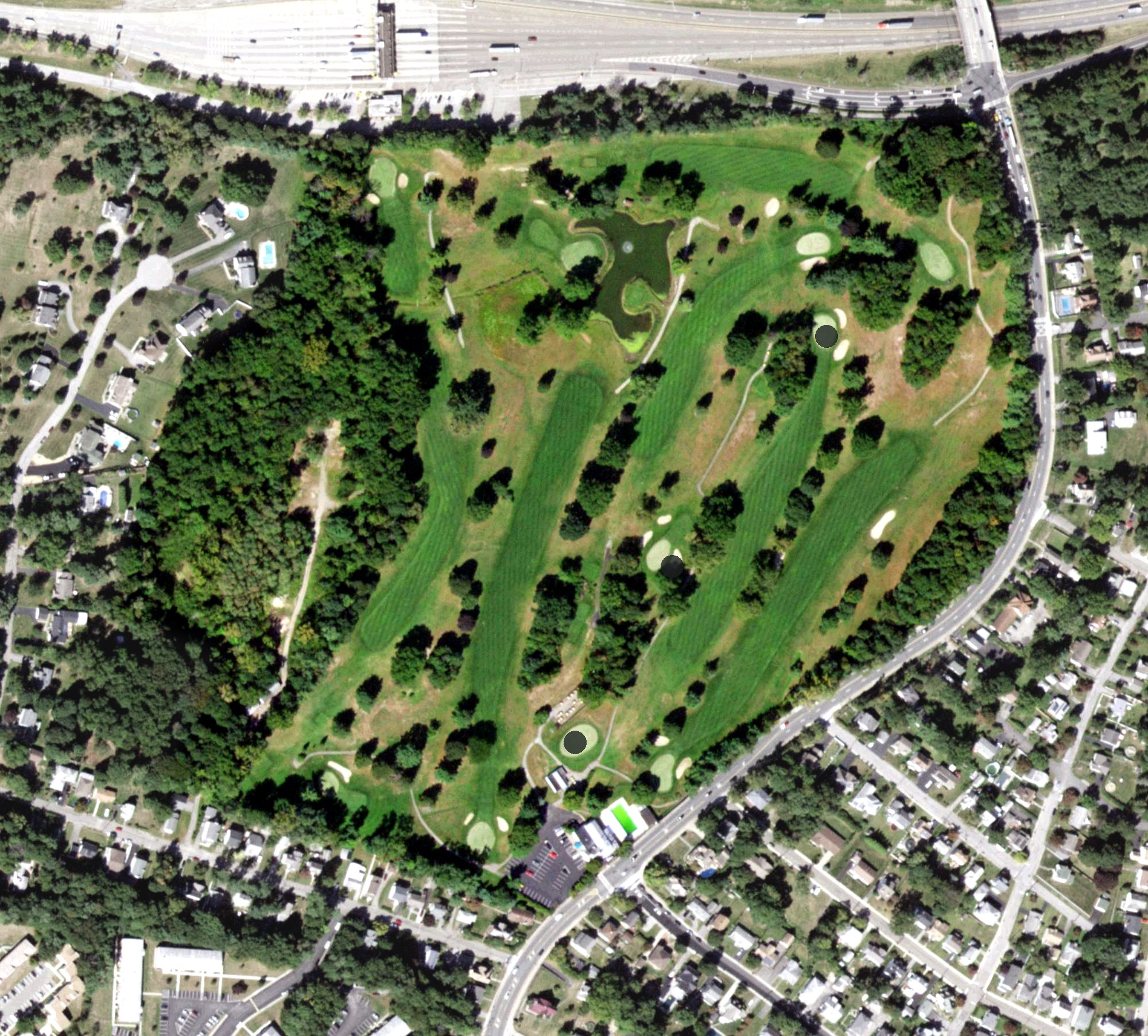 Aerial view of Southern Dutchess Country Club, NY