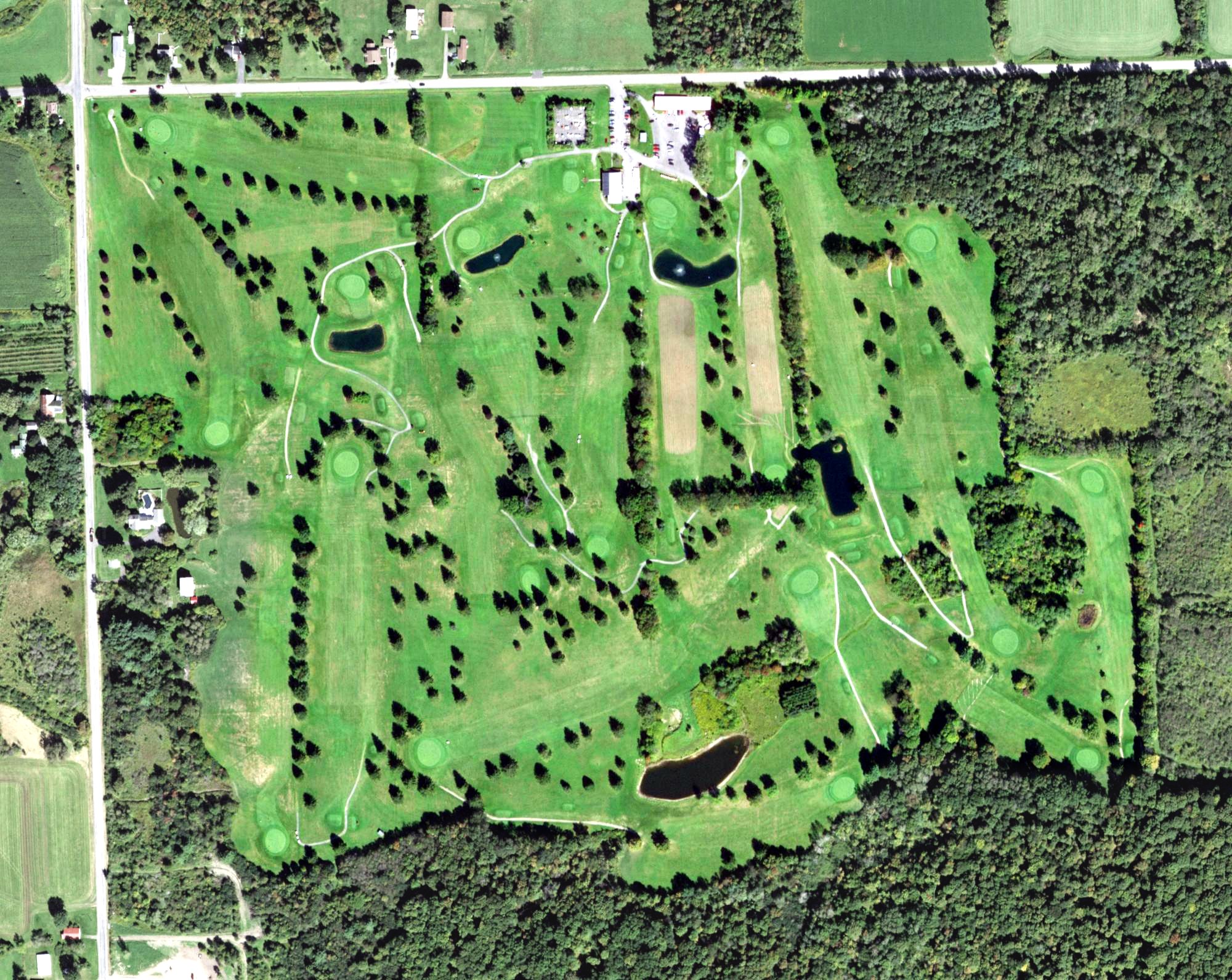 Aerial view of Stone Hedges Golf, NY