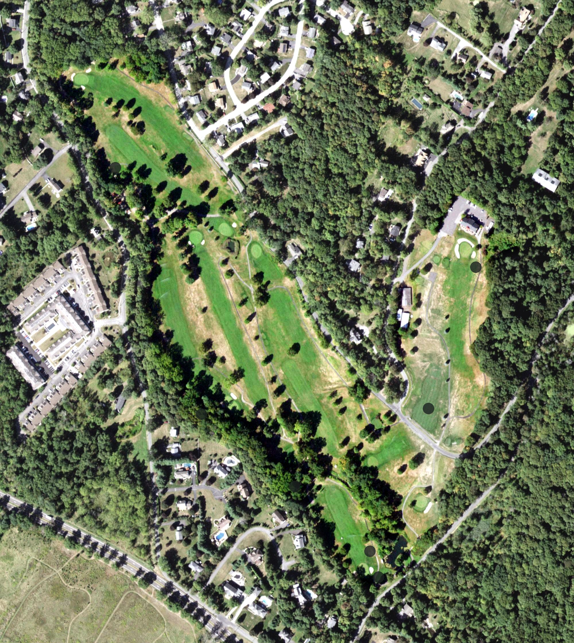 Aerial view of Storm King Golf Club, NY
