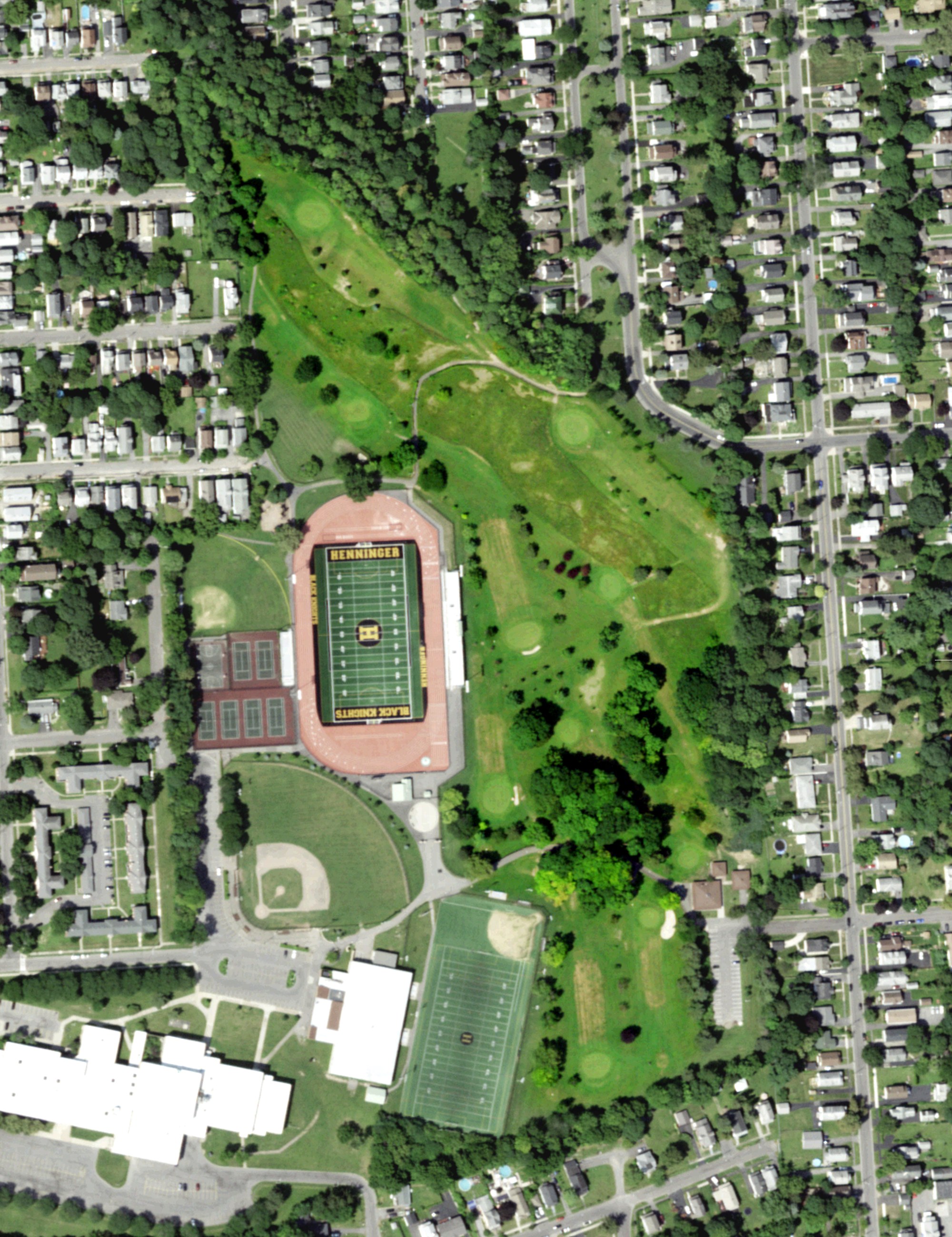 Aerial view of Sunnycrest Golf Course, NY