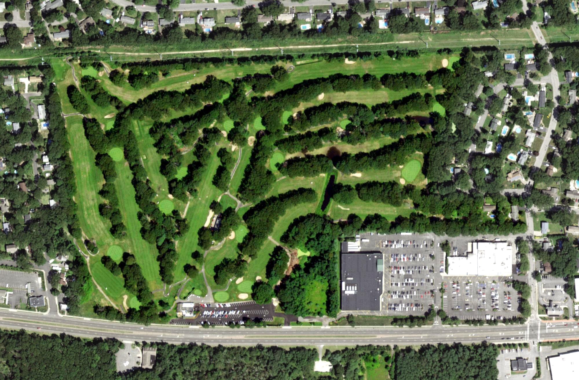 Aerial view of Tall Tree Golf Course, NY