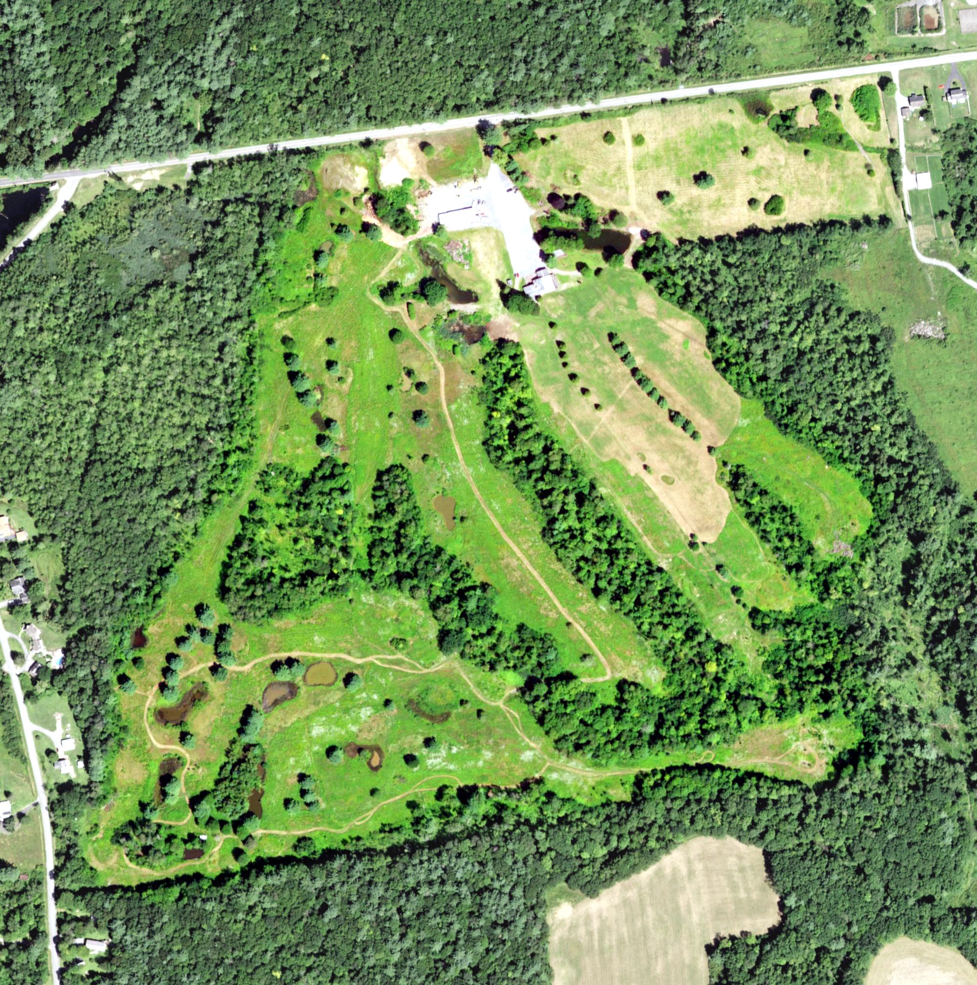 Aerial view of Tee-Bird Country Club - North, NY