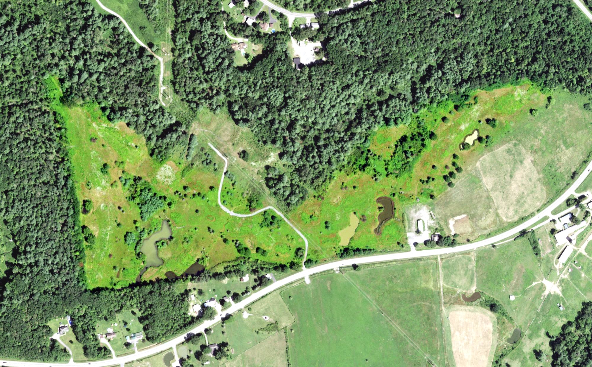 Aerial view of Tee-Bird Country Club - South, NY