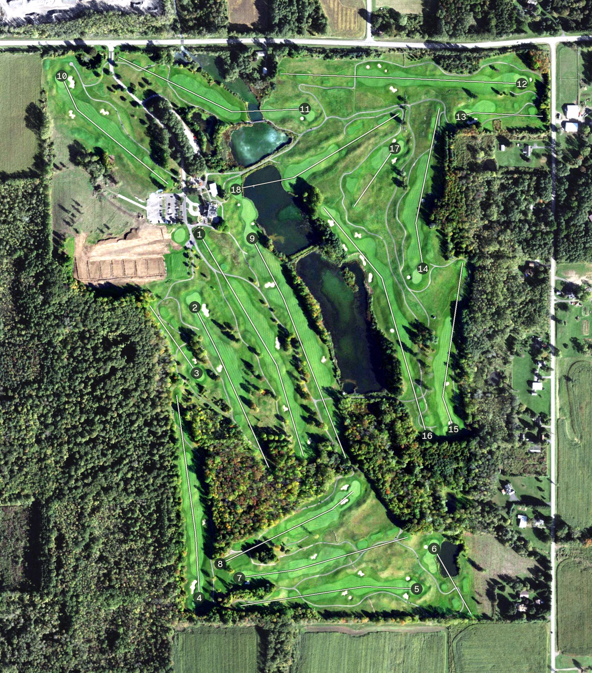 Aerial view of The Links at Greystone, NY