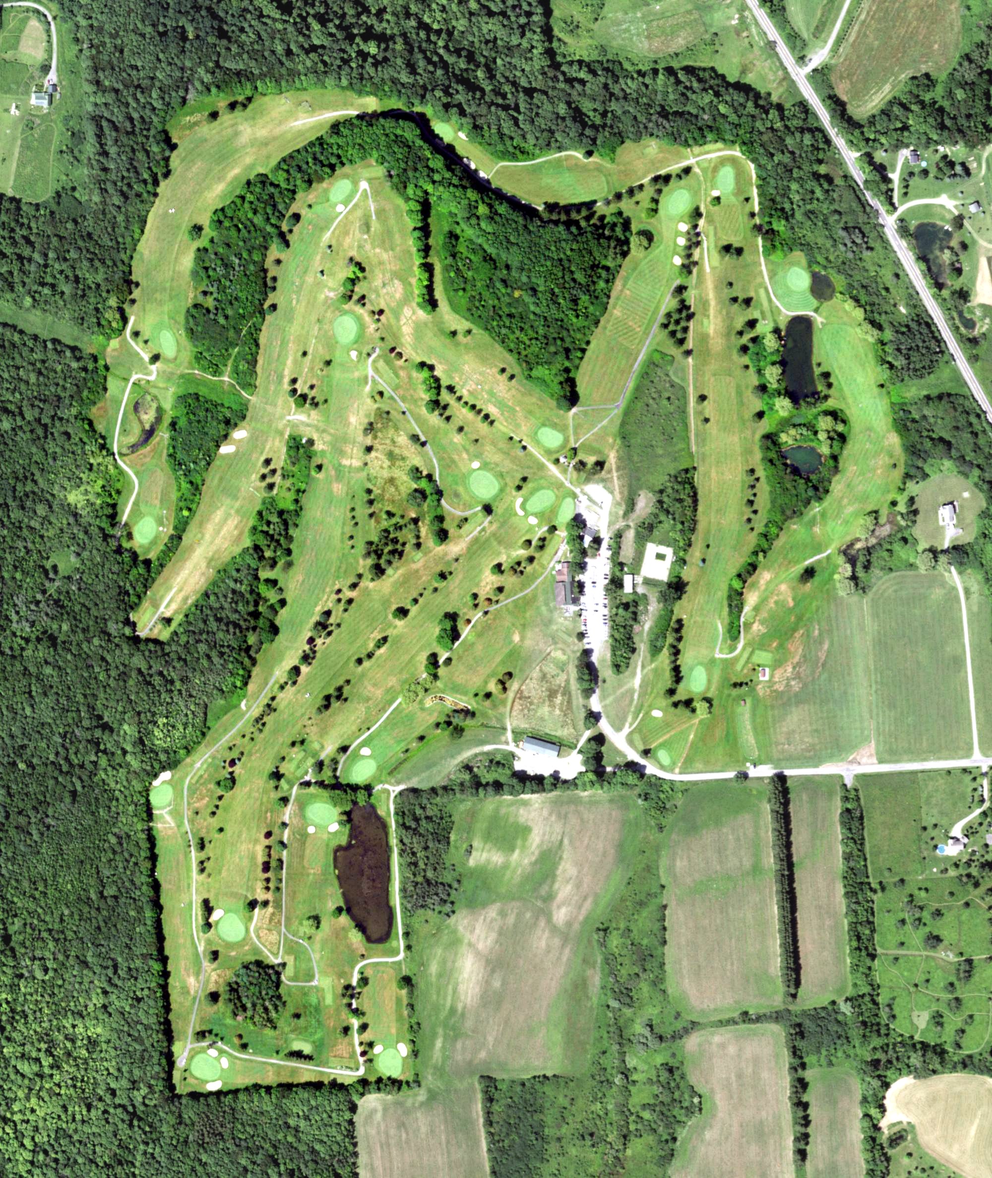 Aerial view of The Pompey Club, NY