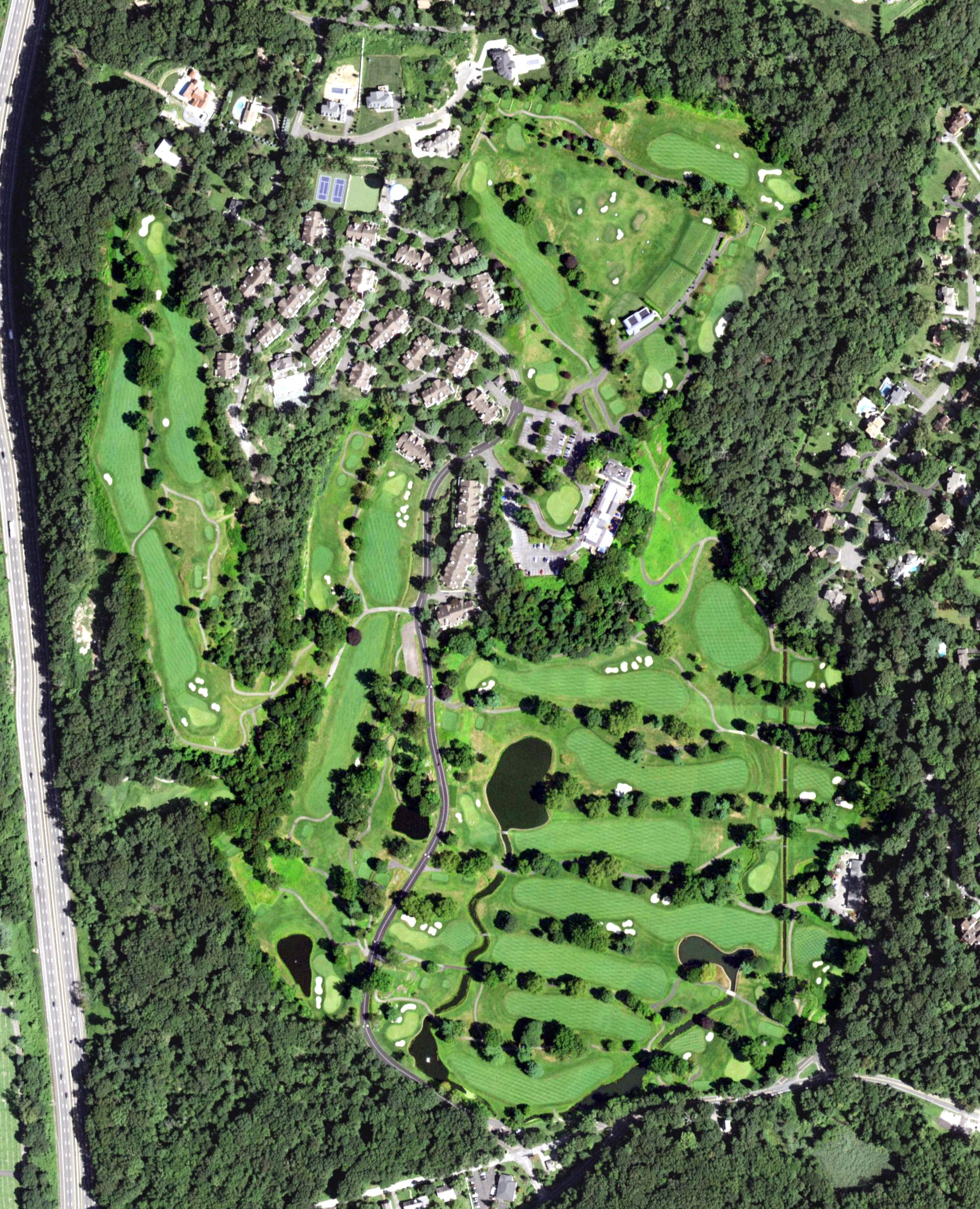 Aerial view of The Saint Andrew's Golf Club, NY