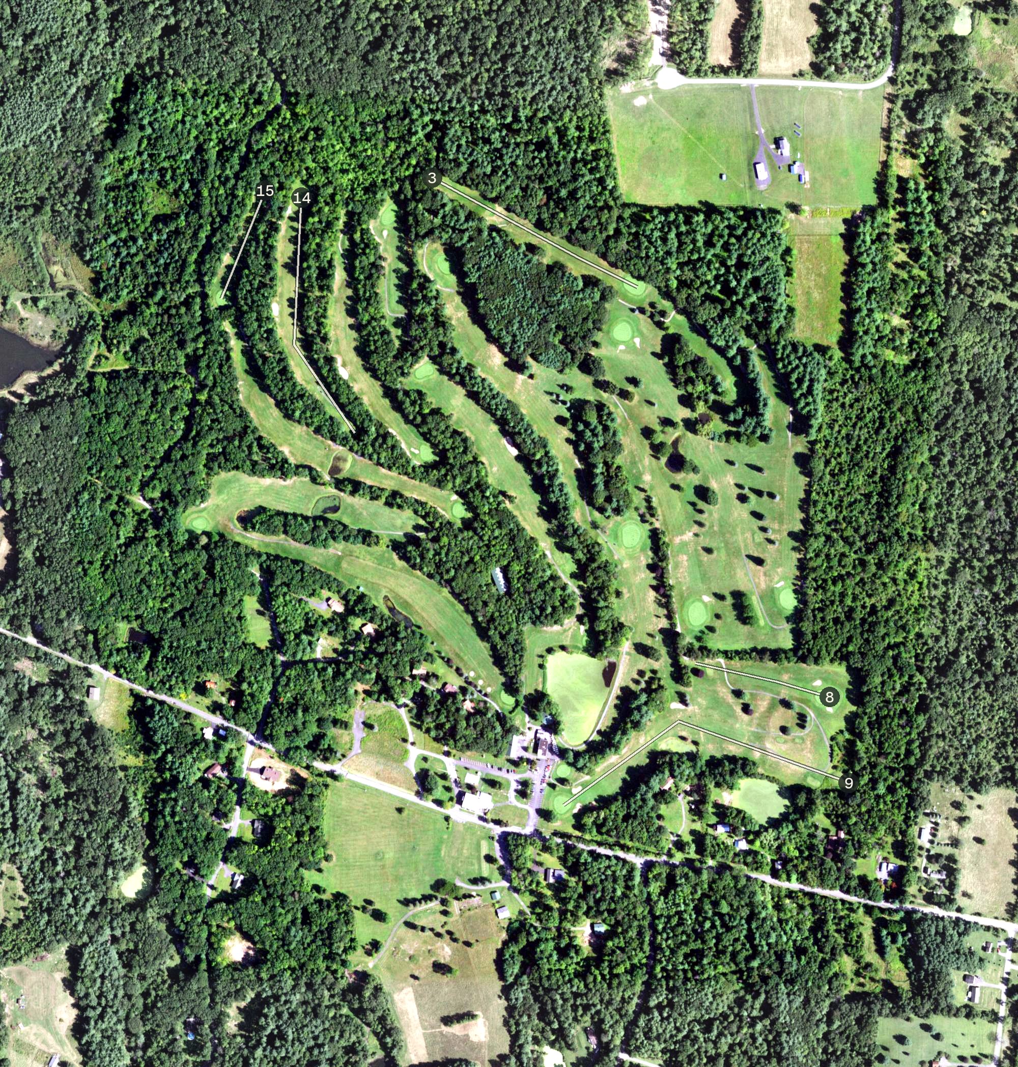 Aerial view of Thunderhart, NY