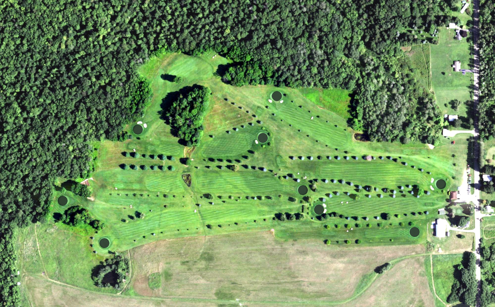 Aerial view of Timber Creek Golf Course, NY
