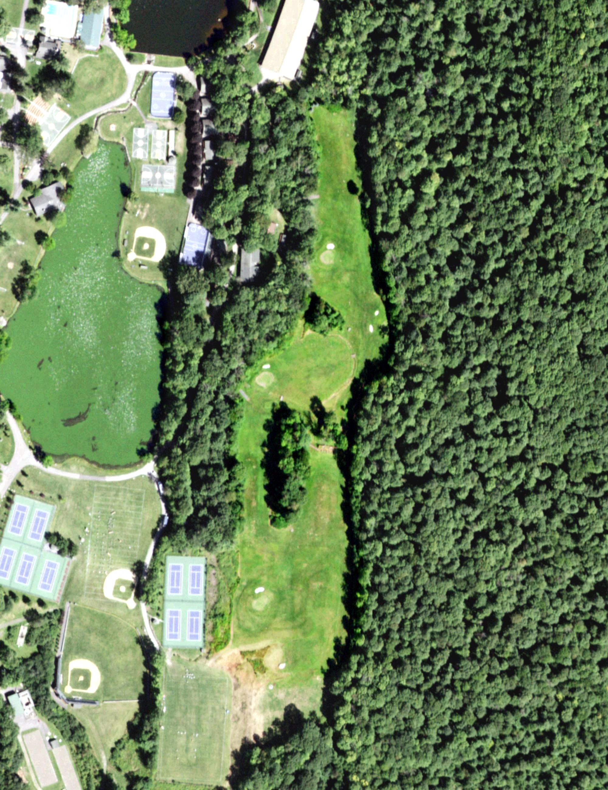 Aerial view of Timber Lake Golf Course, NY