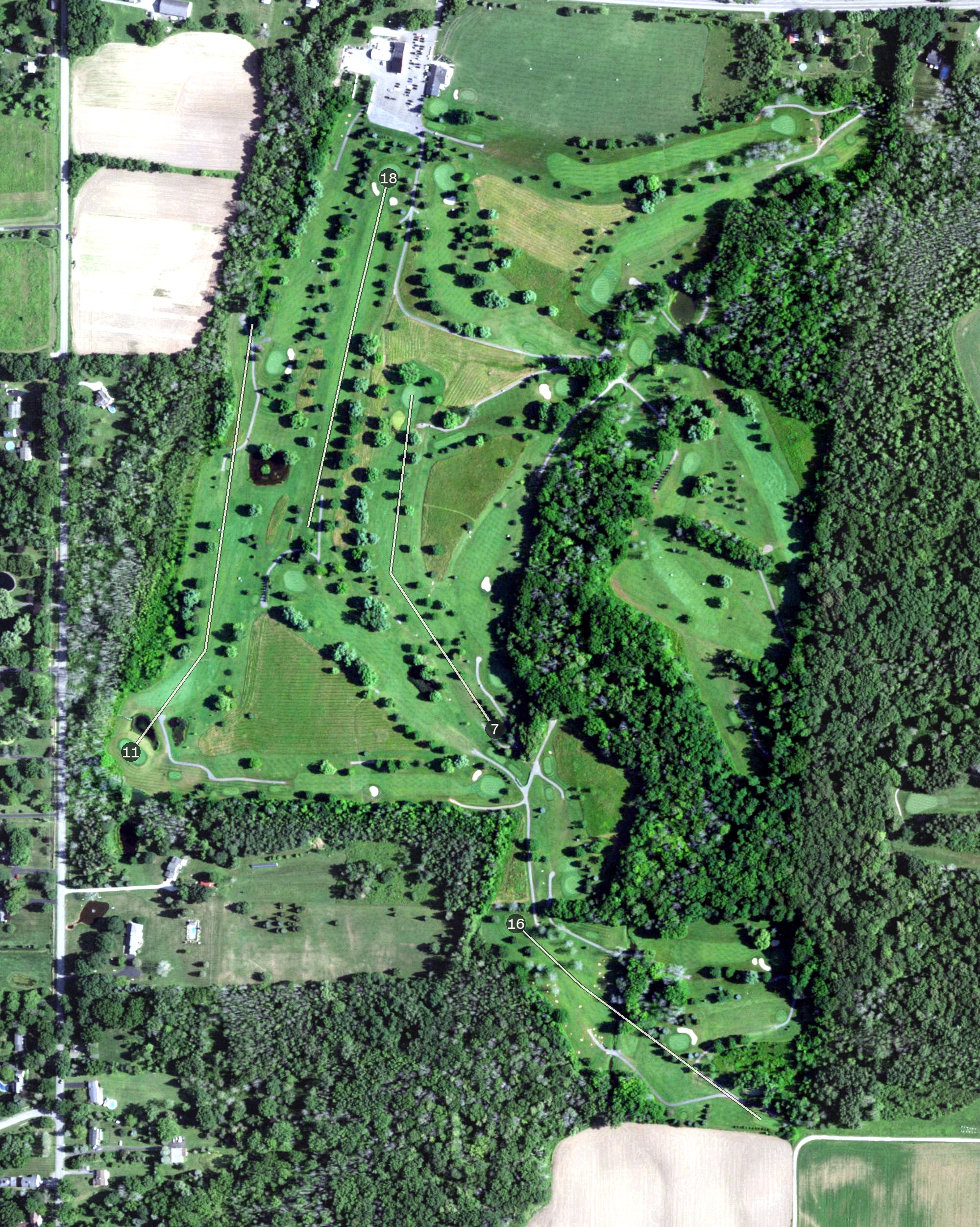 Aerial view of Timber Ridge Golf Club, NY