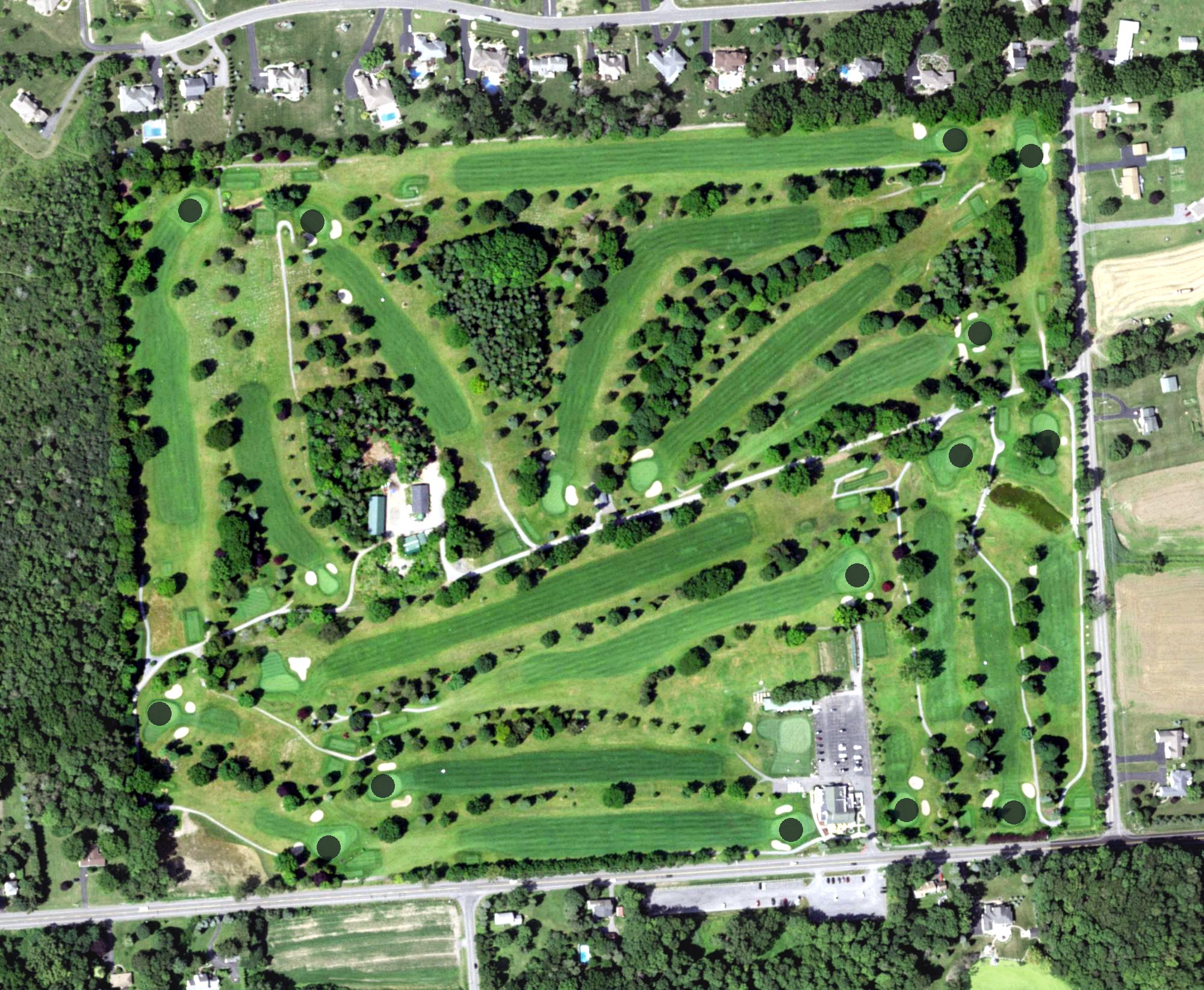 Aerial view of Tuscarora Golf Club, NY