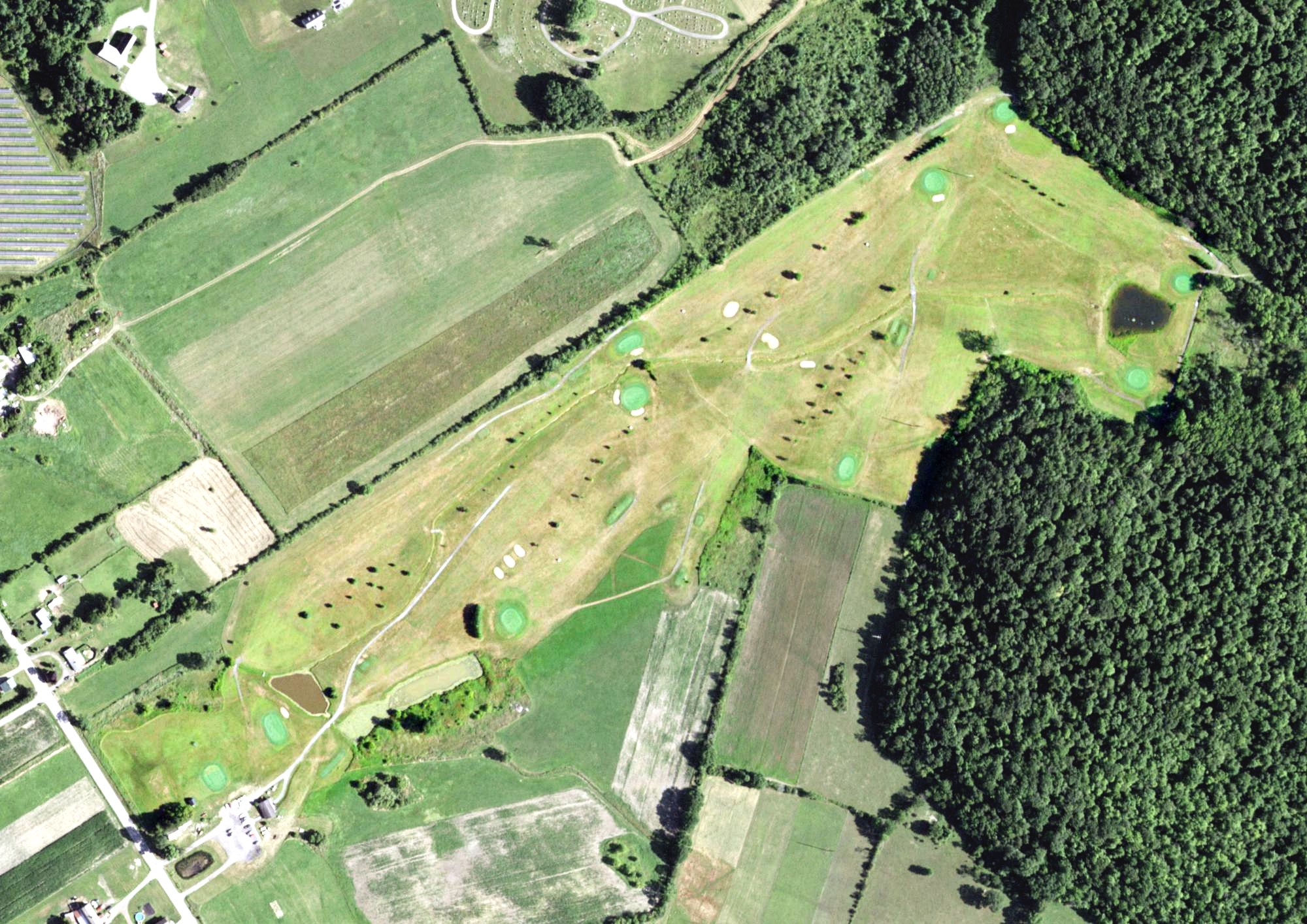Aerial view of Valley View Golf Course, NY