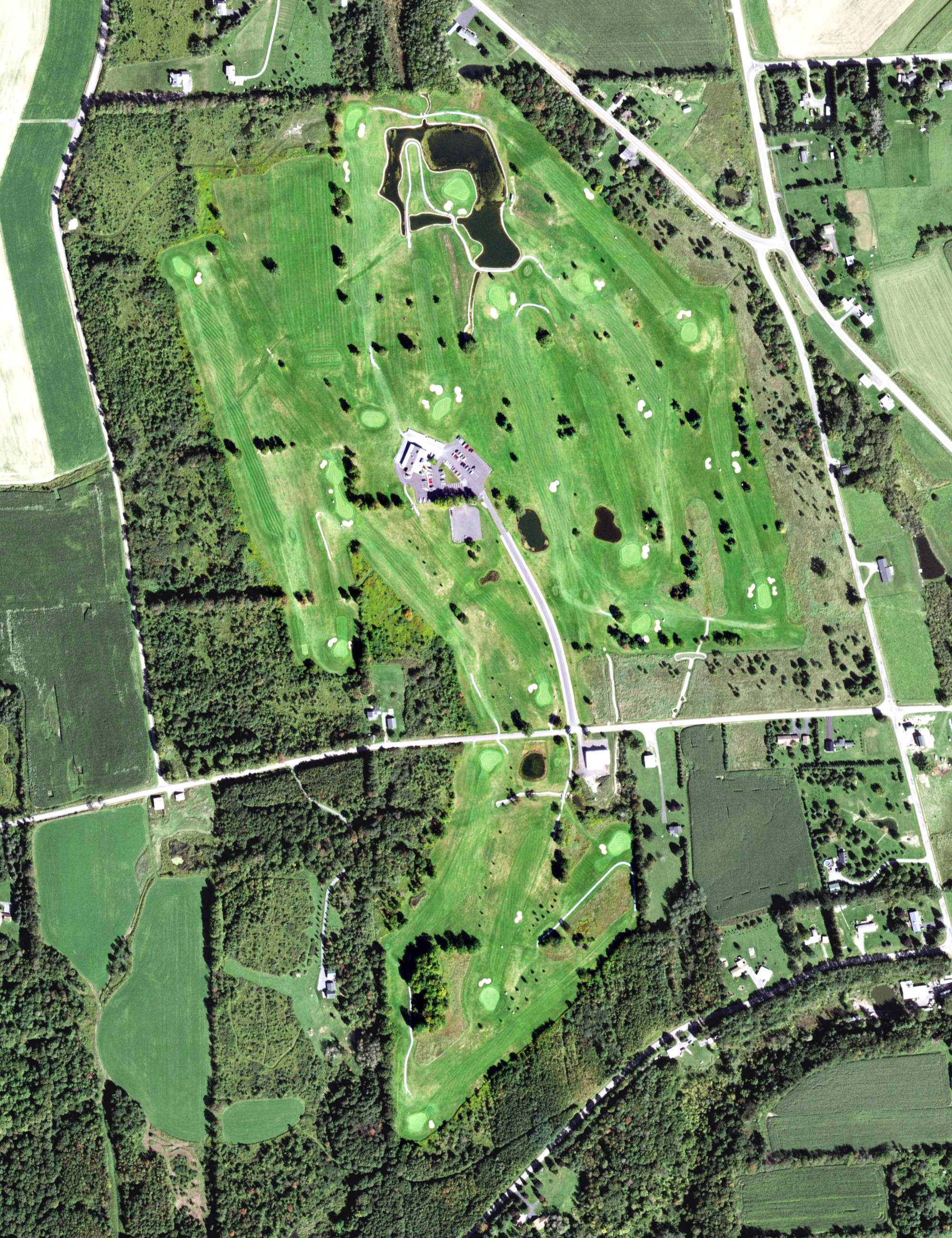 Aerial view of Vesper Hills Golf Club, NY