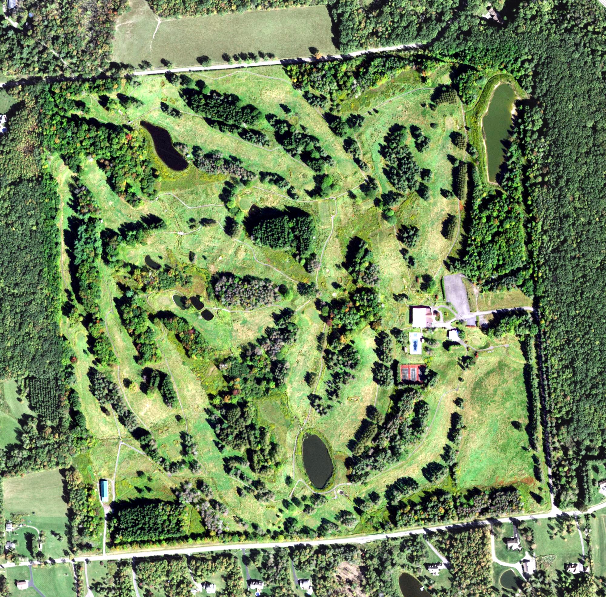 Aerial view of Vestal Hills Country Club, NY