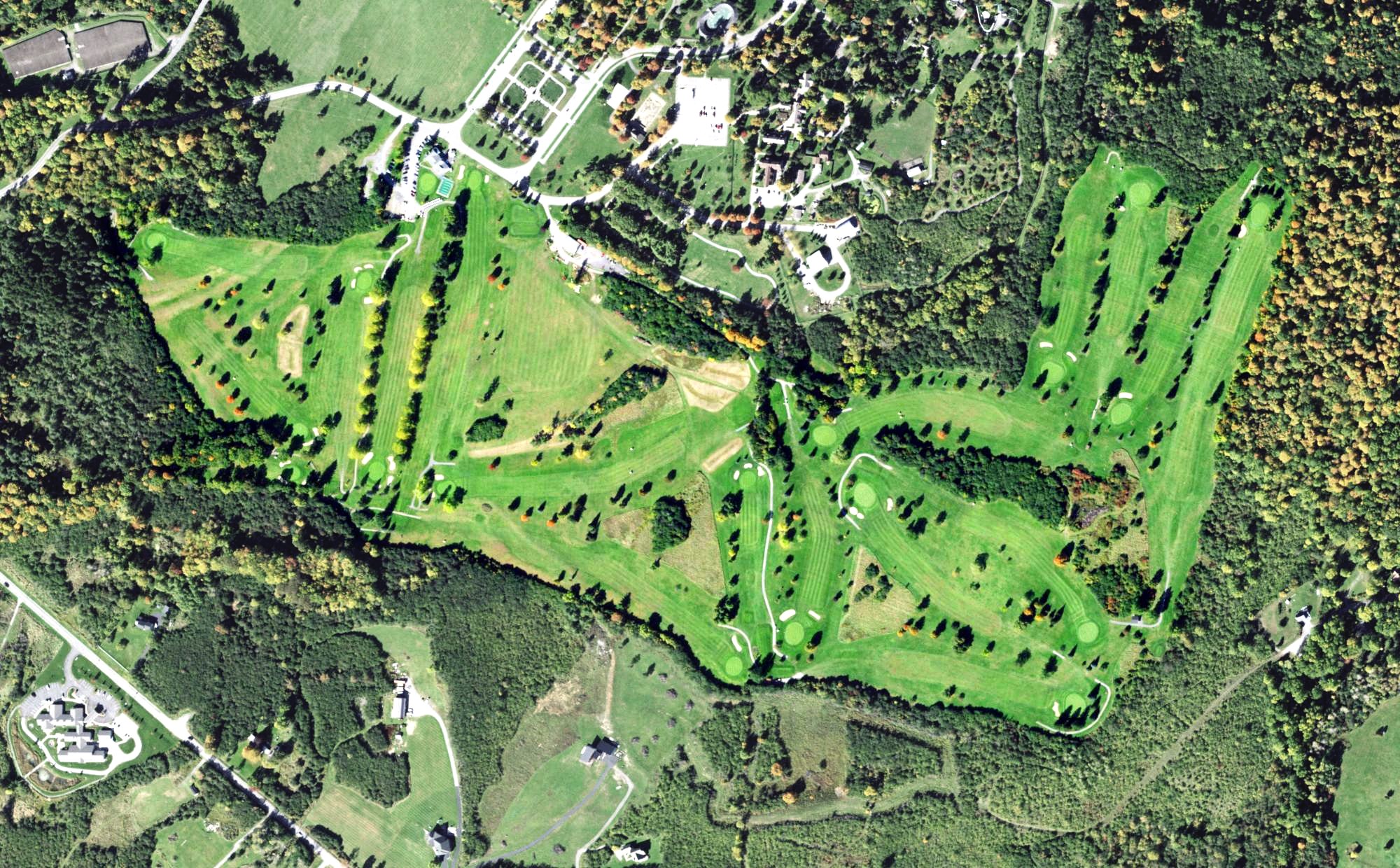 Aerial view of Watertown Golf Club, NY