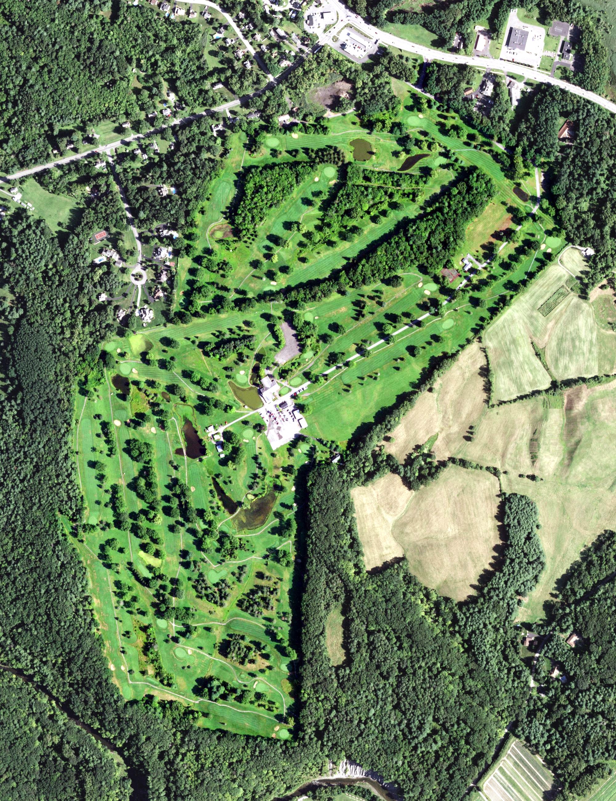 Aerial view of Western Turnpike Golf Course, NY