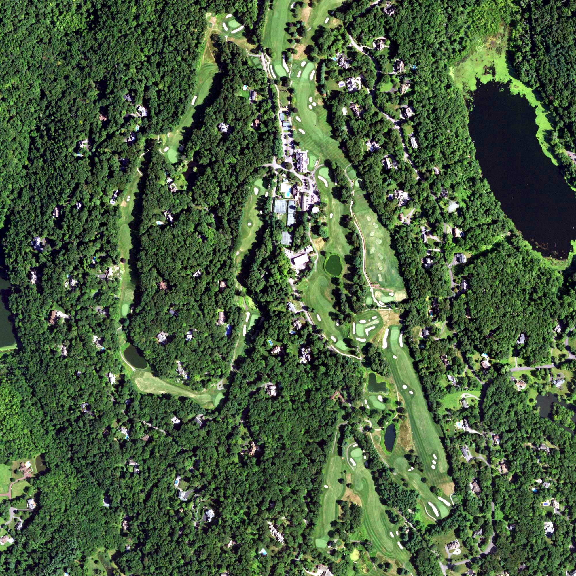 Aerial view of Whippoorwill Club, NY