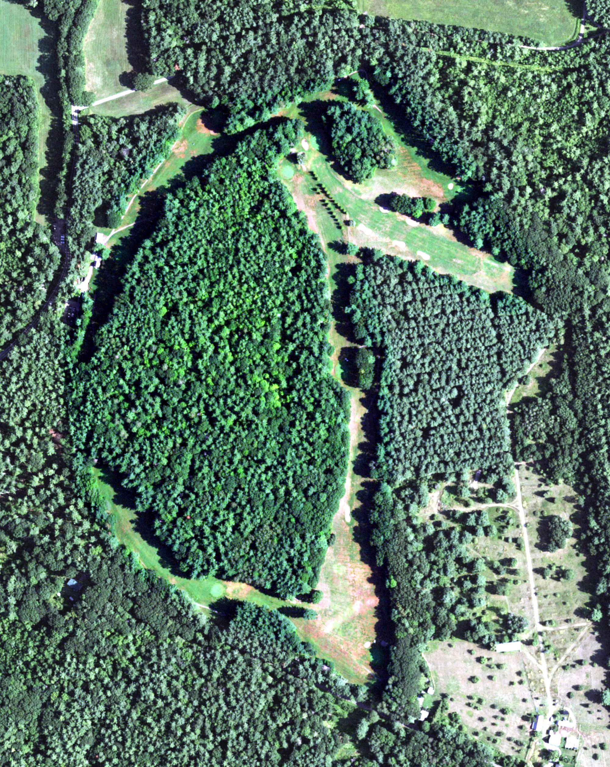 Aerial view of Willsboro Golf Course, NY